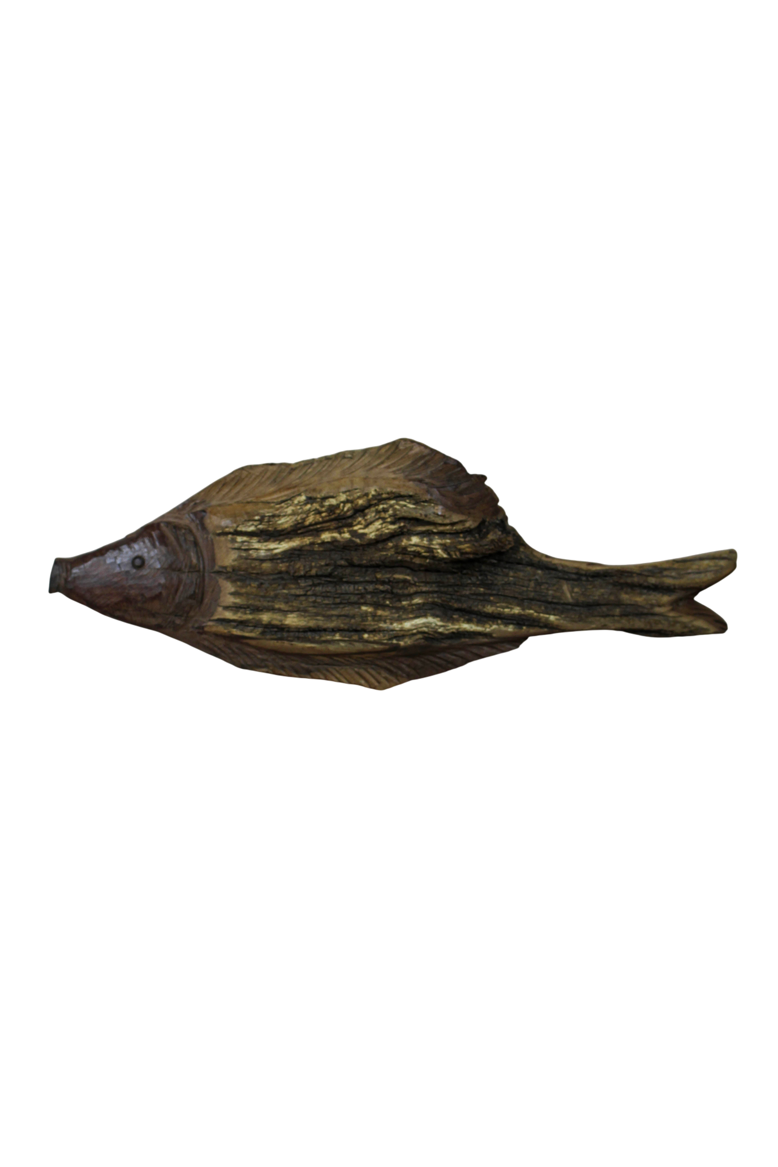 Driftwood Hand Carved Fish - 116.4