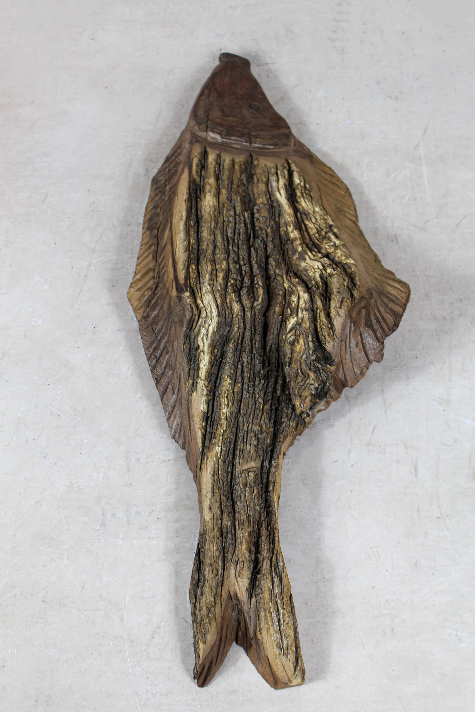 Driftwood Hand Carved Fish - 116.4