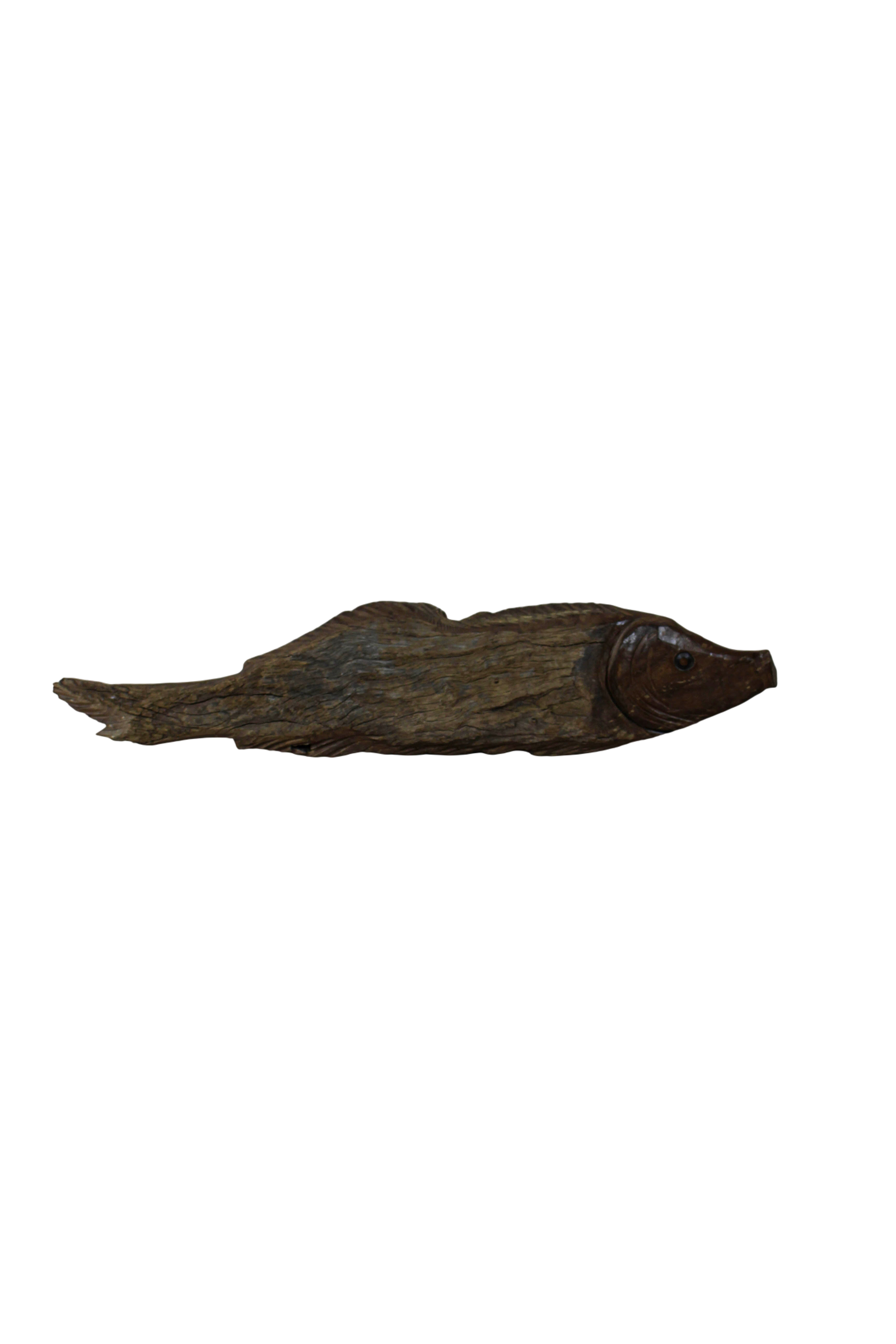Driftwood Hand Carved Fish - 116.8