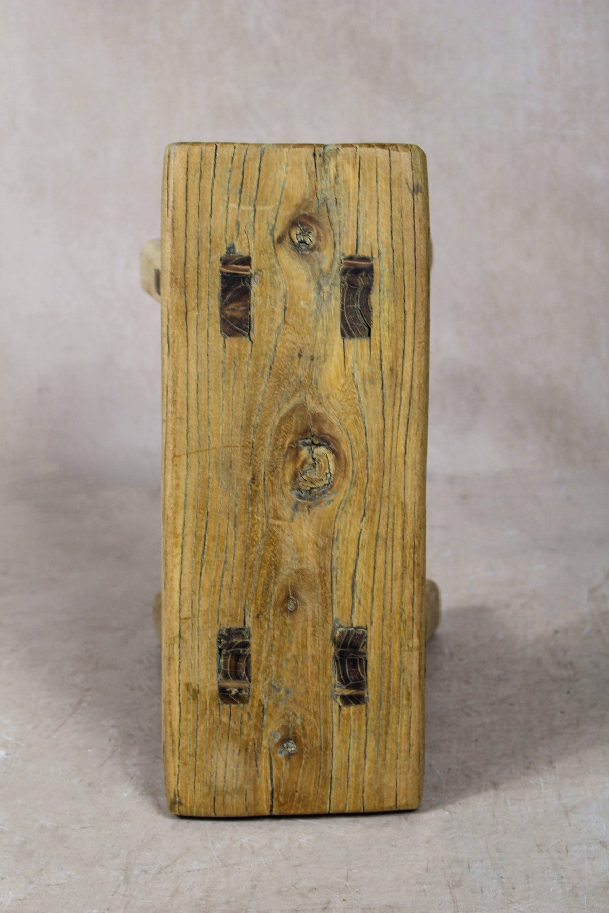 Vintage Rustic Stool Small - Elm wood - 52