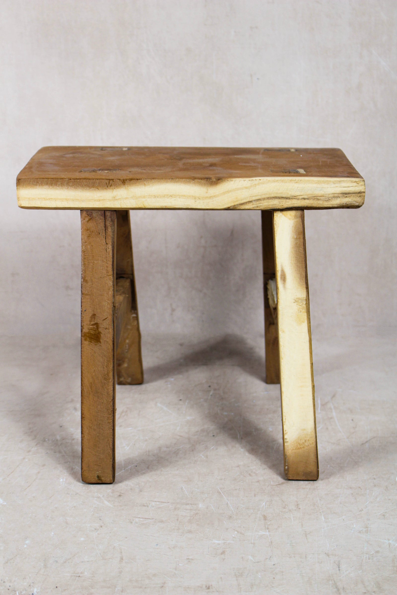 Vintage Rustic Stool Small - Elm wood - 53