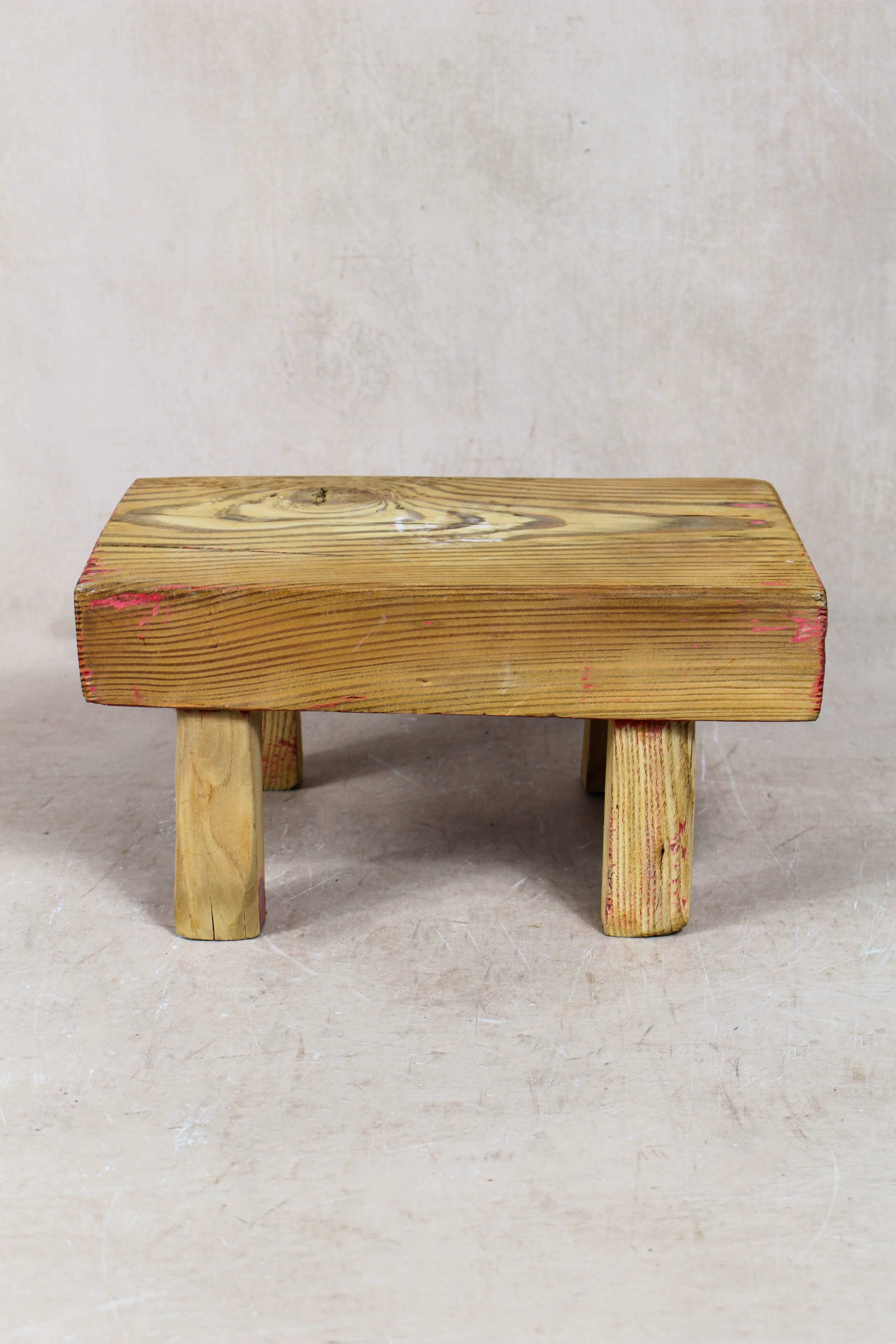 Vintage Rustic Stool Small - Elm wood - 55