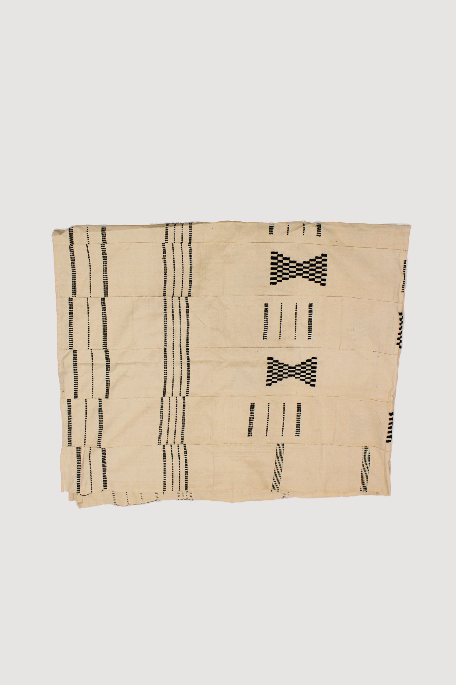 Authentic hand-spun Mossi cotton cloth from Burkina Faso, approx. 220×180cm