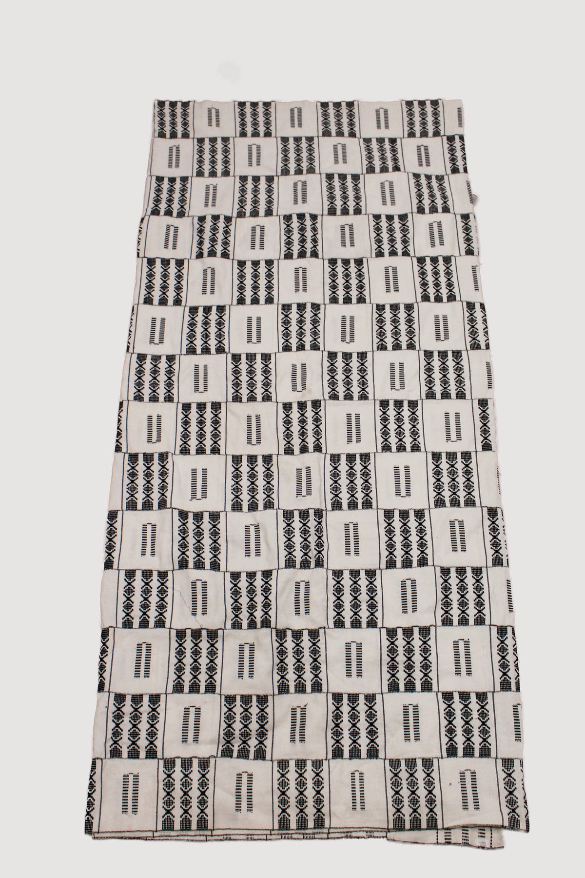 Authentic hand-spun Mossi cotton cloth from Burkina Faso, approx. 320×180cm