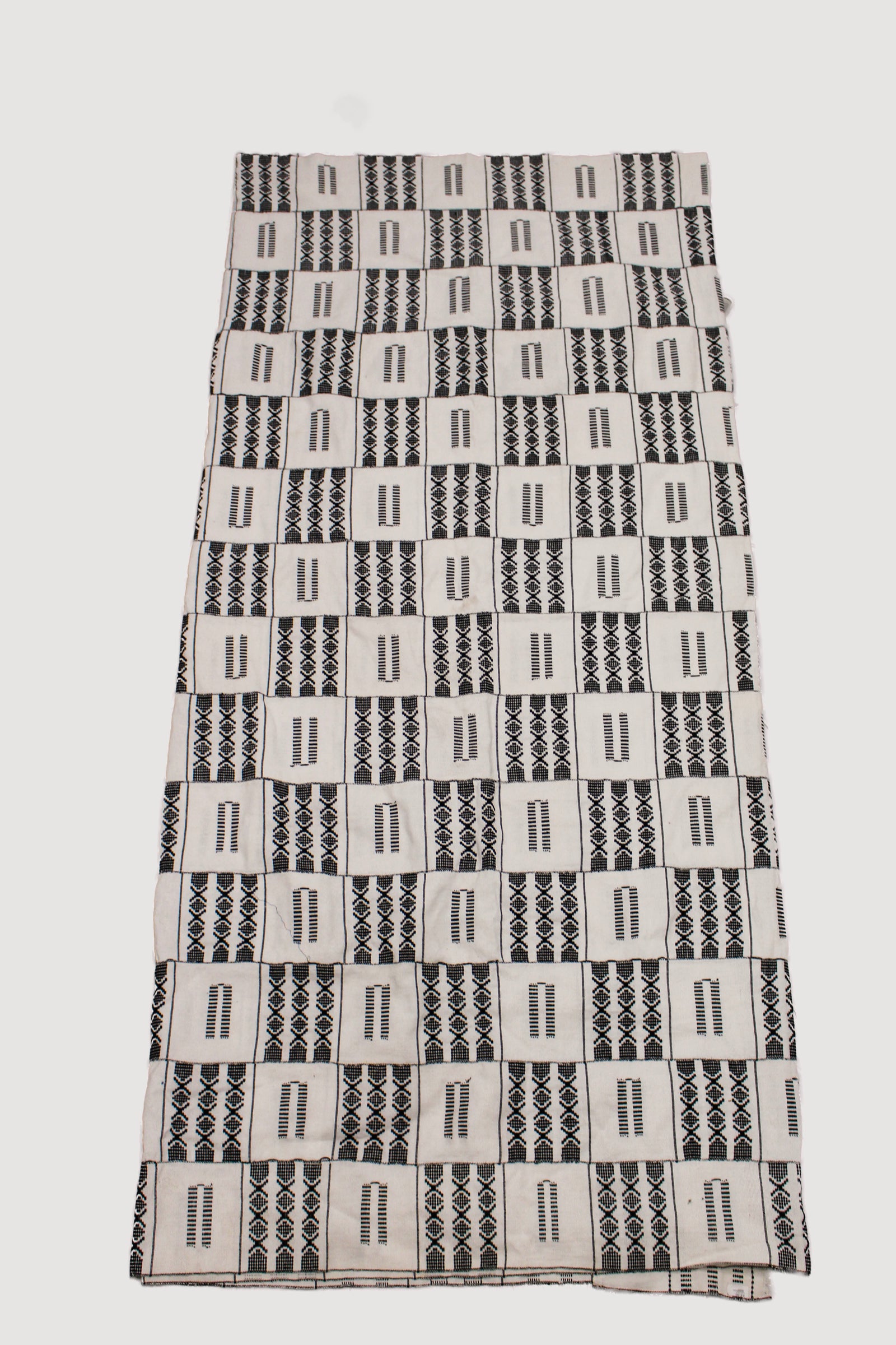 Authentic hand-spun Mossi cotton cloth from Burkina Faso, approx. 320×180cm