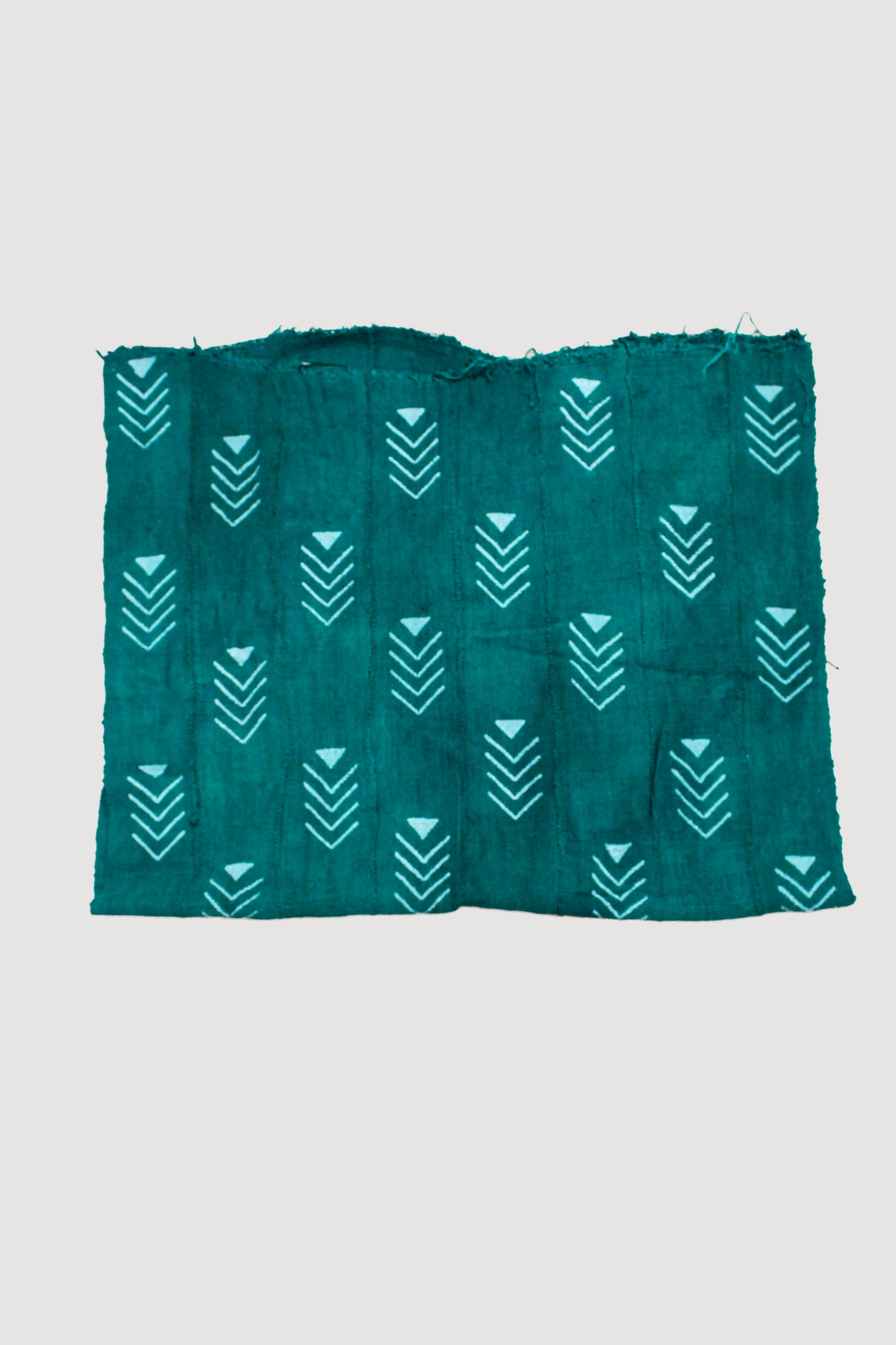 Handwoven Malian Bogolan mud cloth with natural mud-dye patterns