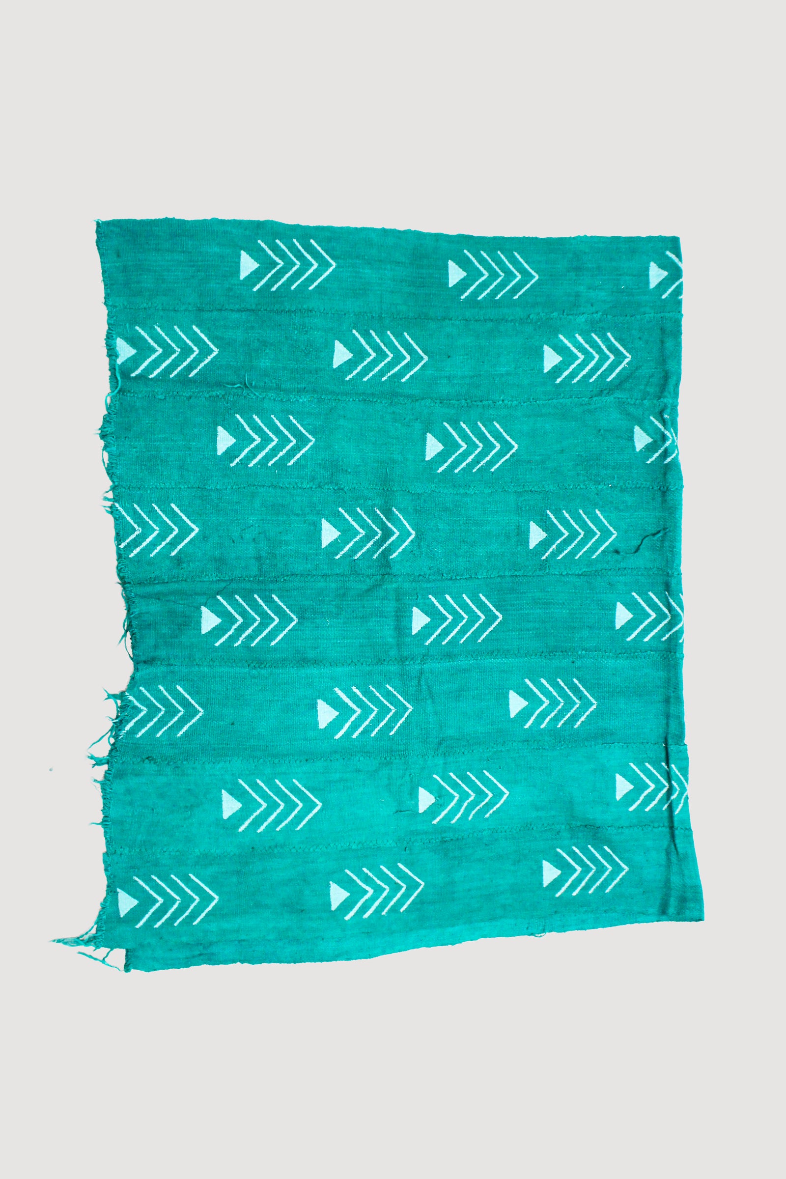 Handwoven Malian Bogolan mud cloth with natural mud-dye patterns