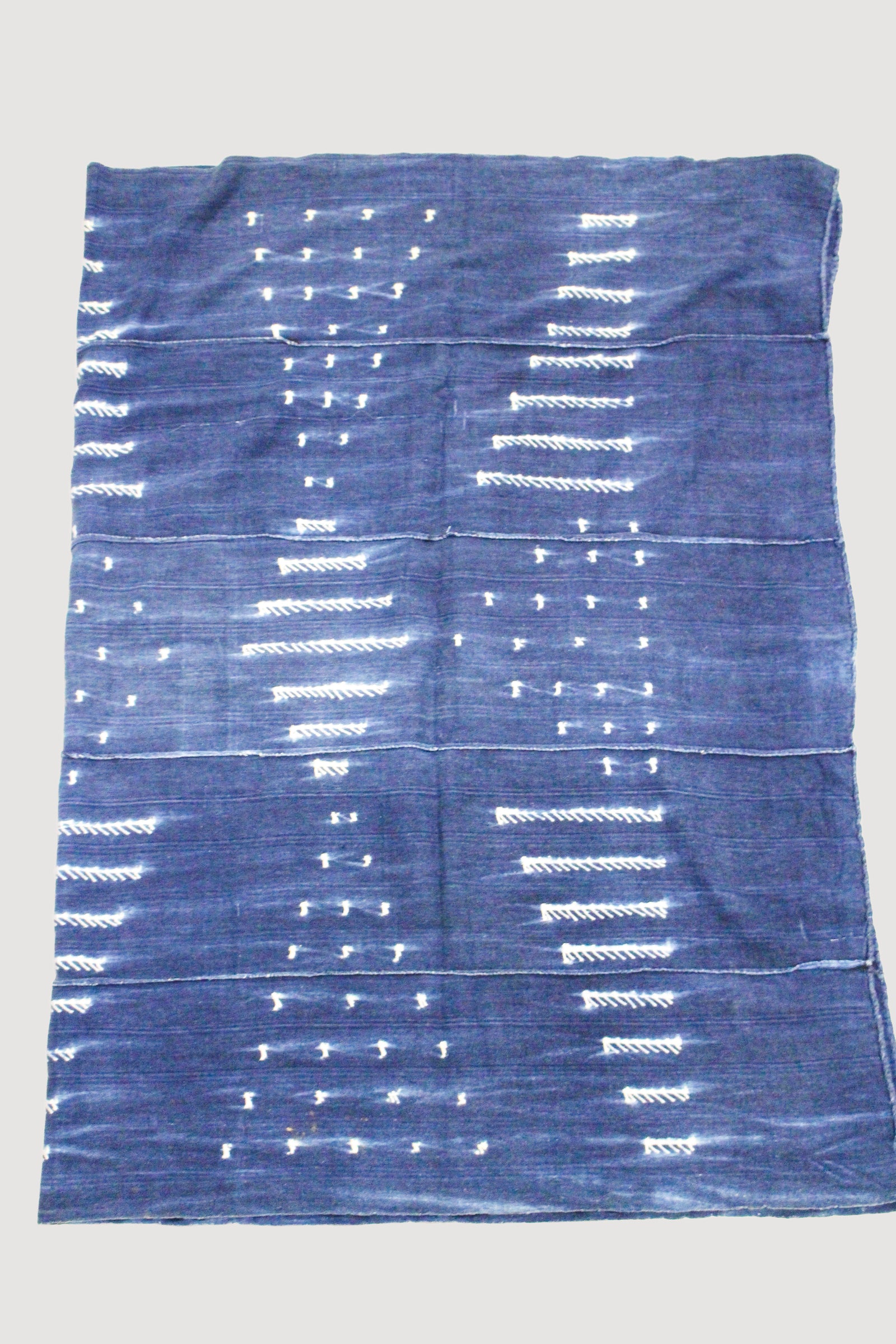 Indigo adire cloth length from Nigeria, approx. 140×100cm