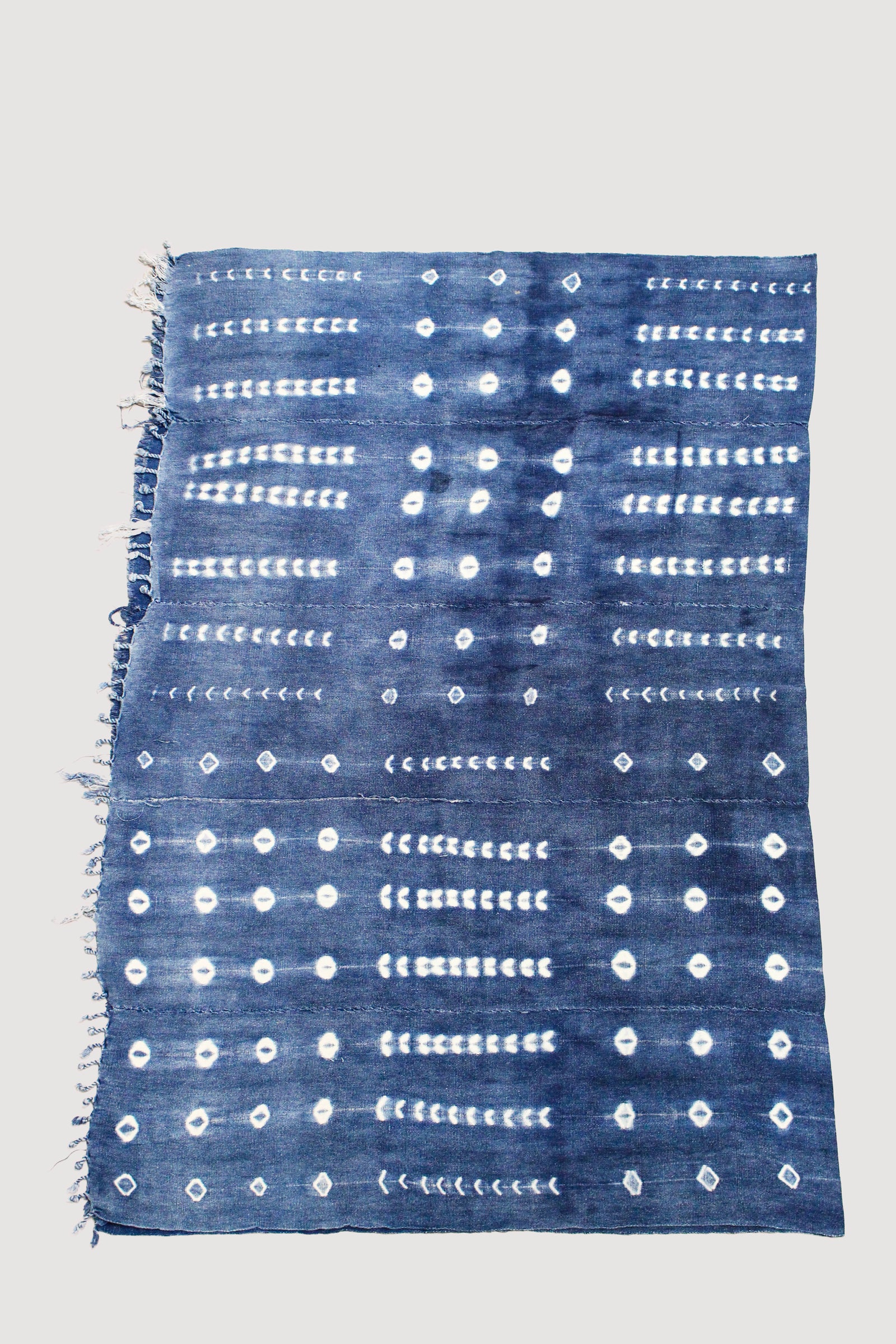 Indigo adire cloth length from Nigeria, approx. 140×110cm