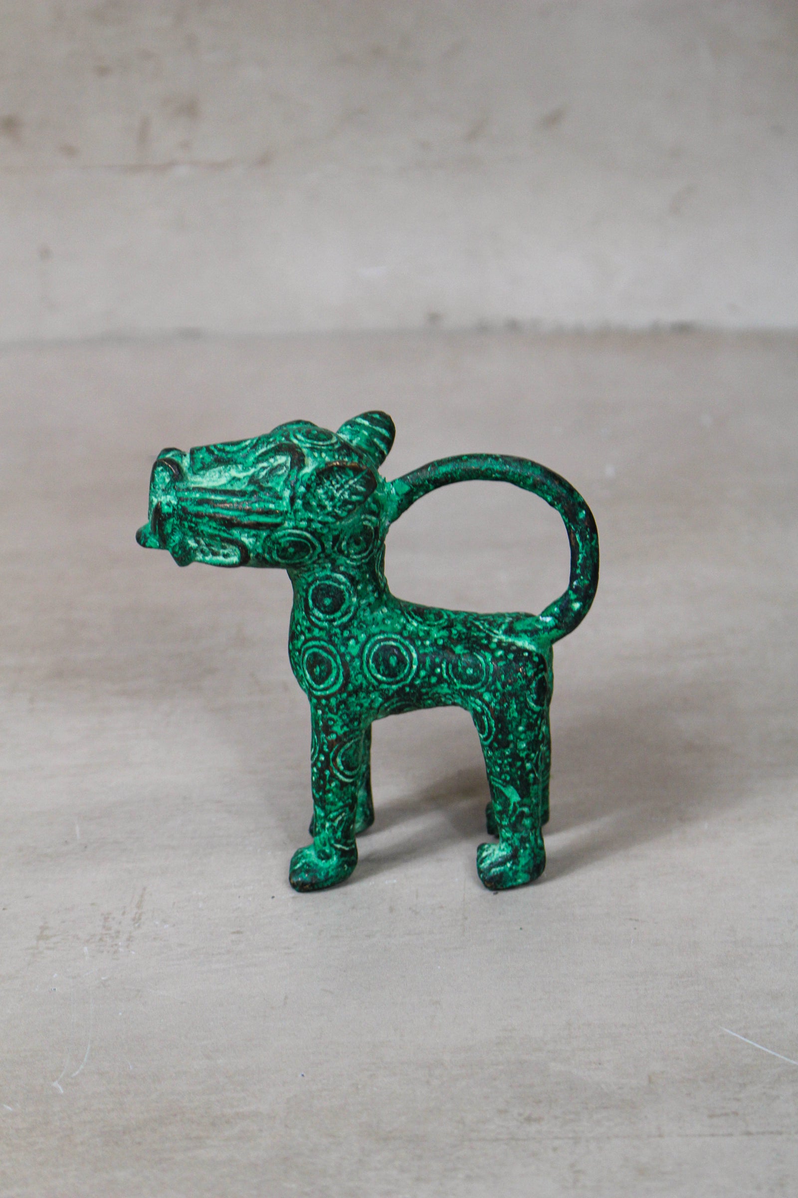 Benin Leopard sculpture - Bronze 56.20