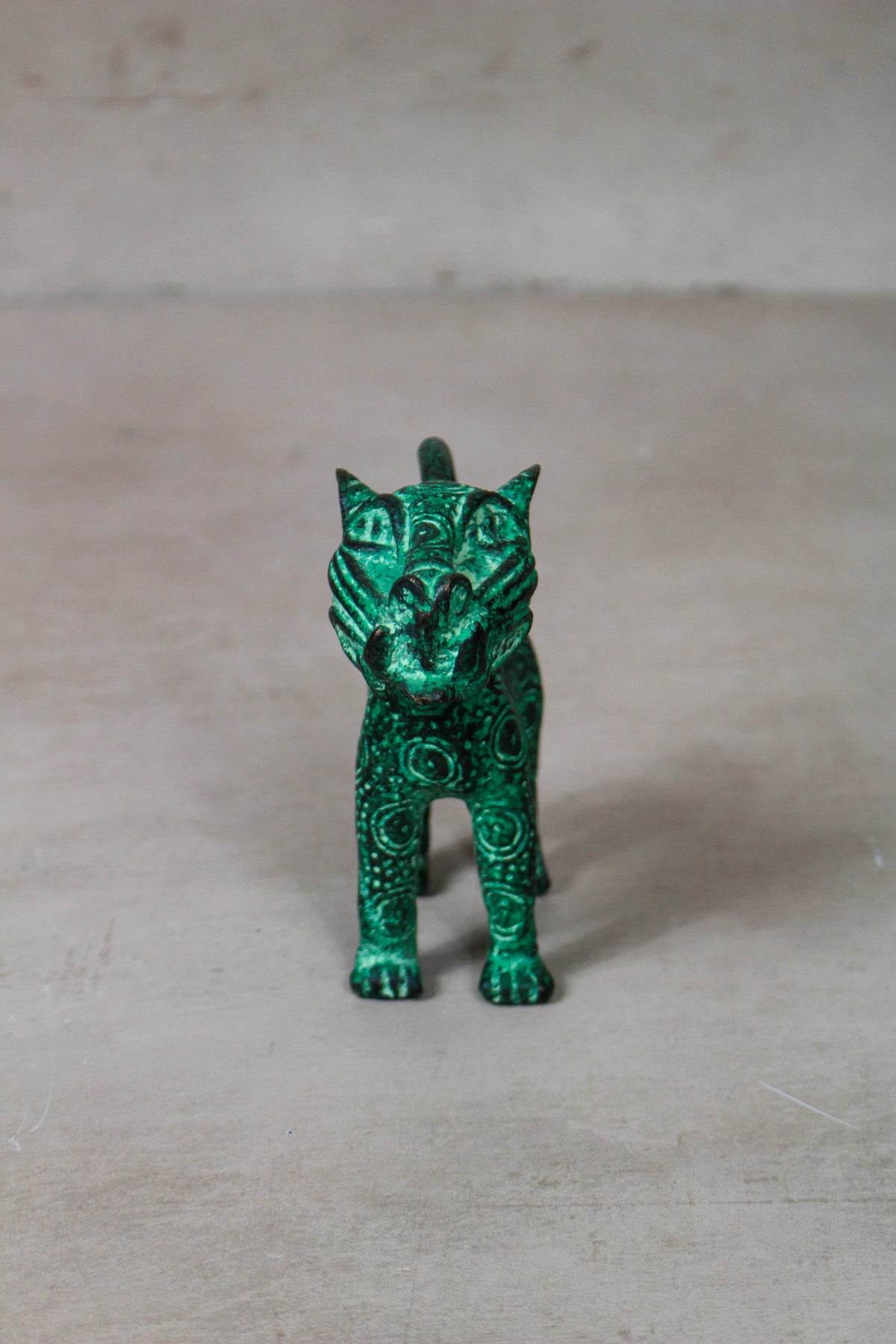 Benin Leopard sculpture - Bronze 56.20