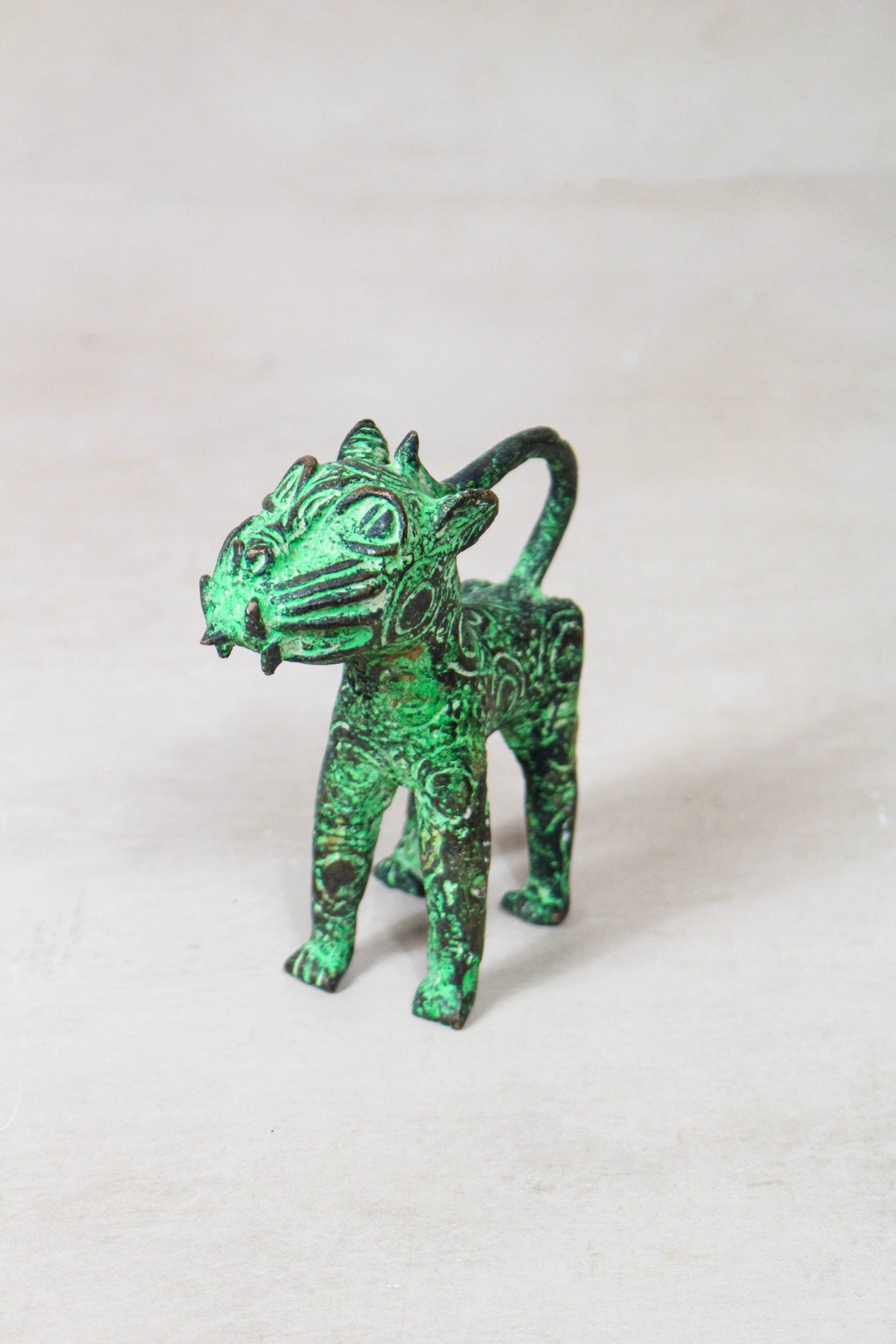 Benin Leopard sculpture - Bronze 56.24