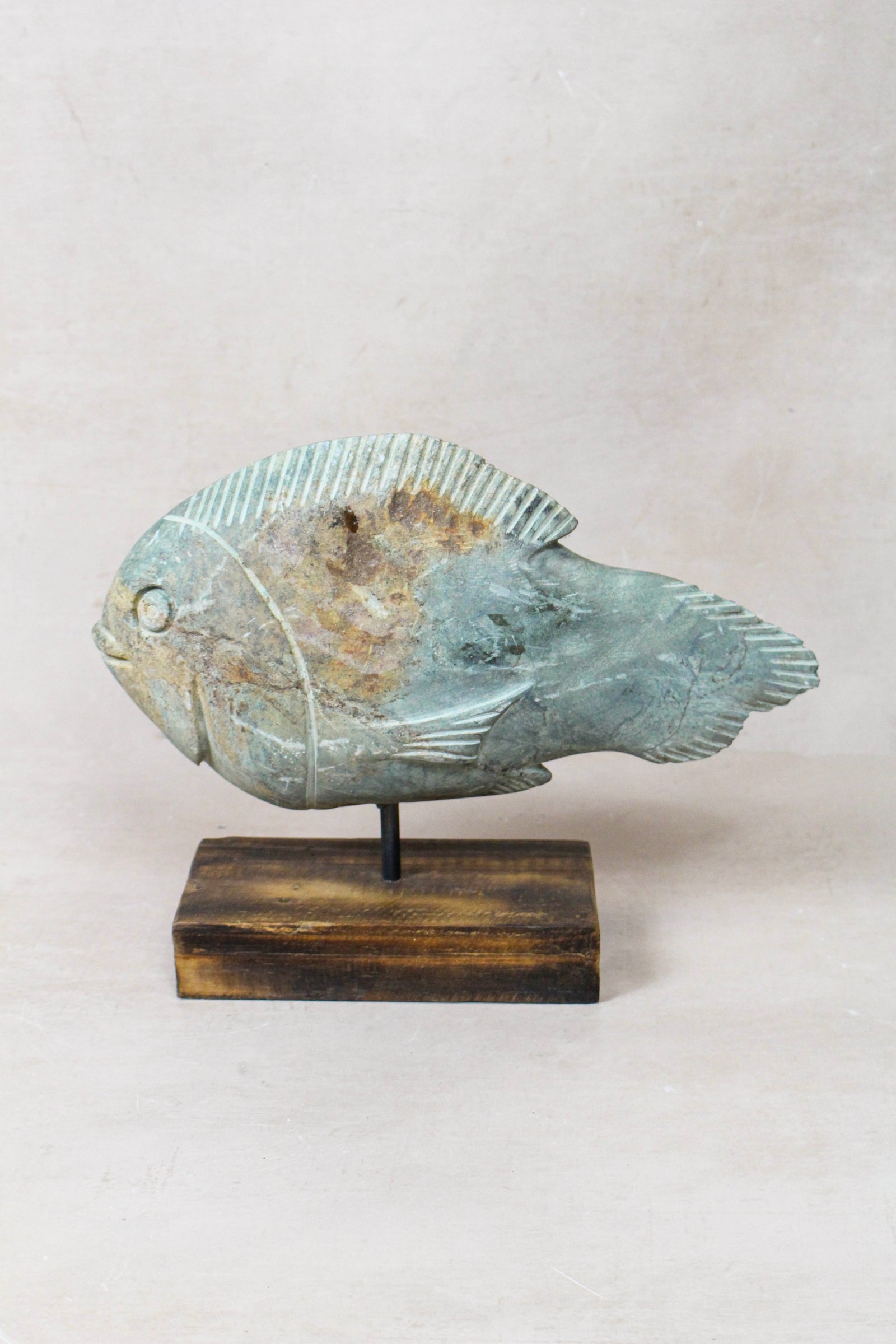 Stone Fish Sculpture - Zimbabwe - 159.12