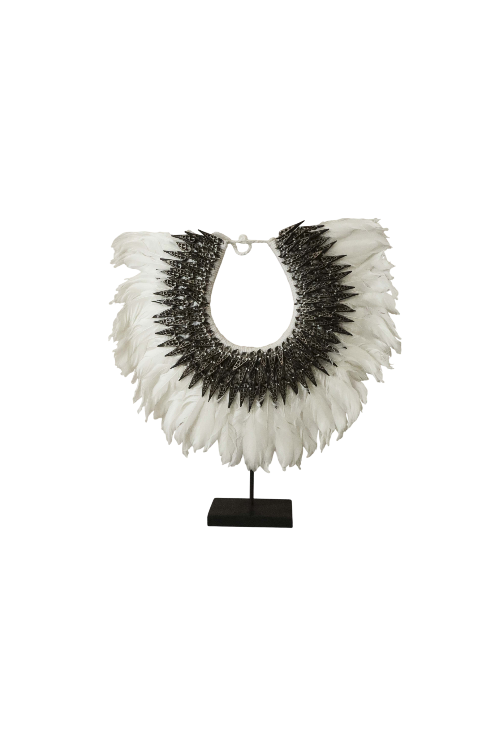Handmade Feathers and Shell necklace - 22.3