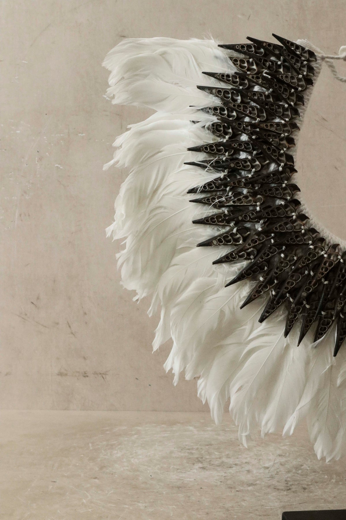Handmade Feathers and Shell necklace - 22.3