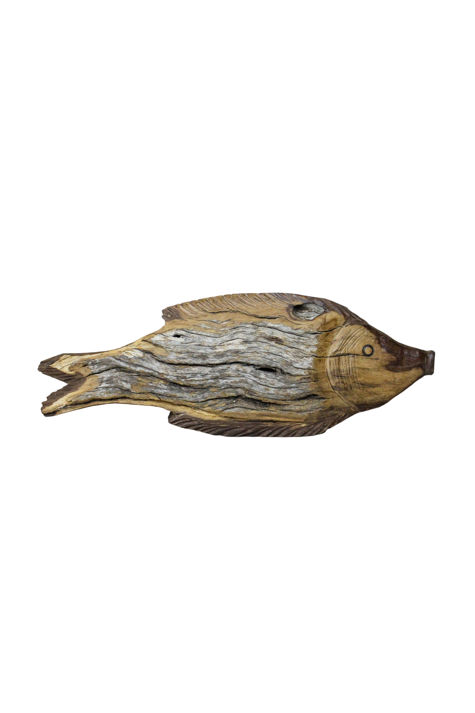 Driftwood Hand Carved Fish - 116.9