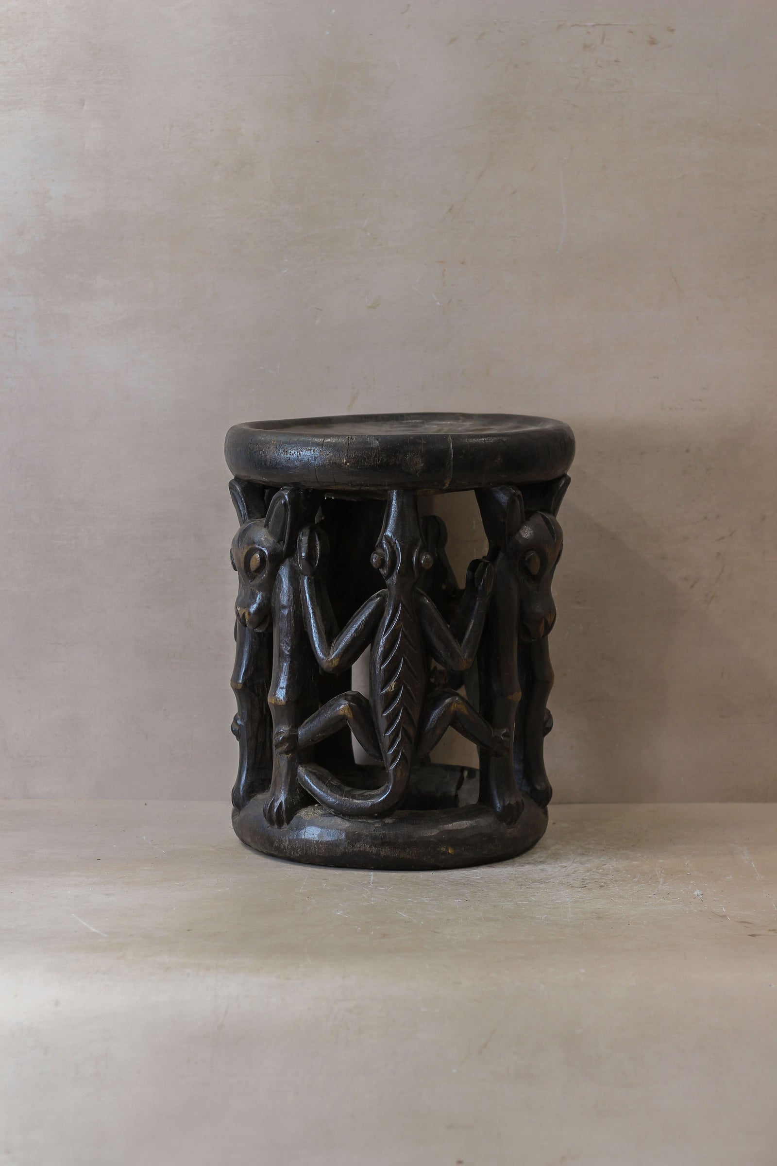 Vintage Baule Wood Side Table 85.5