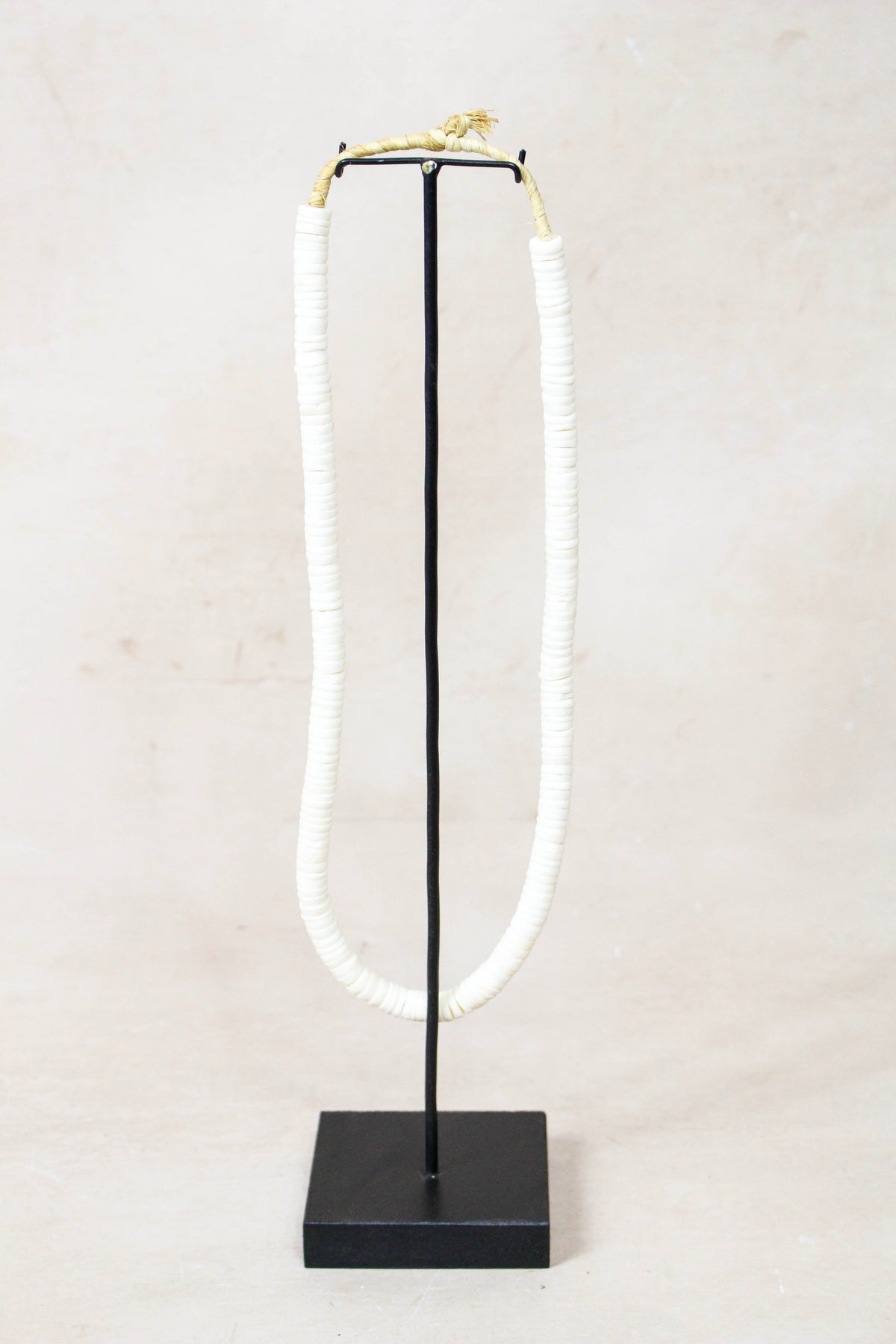 Handcrafted Ostrich Eggshell Heishi Necklace - 217.1