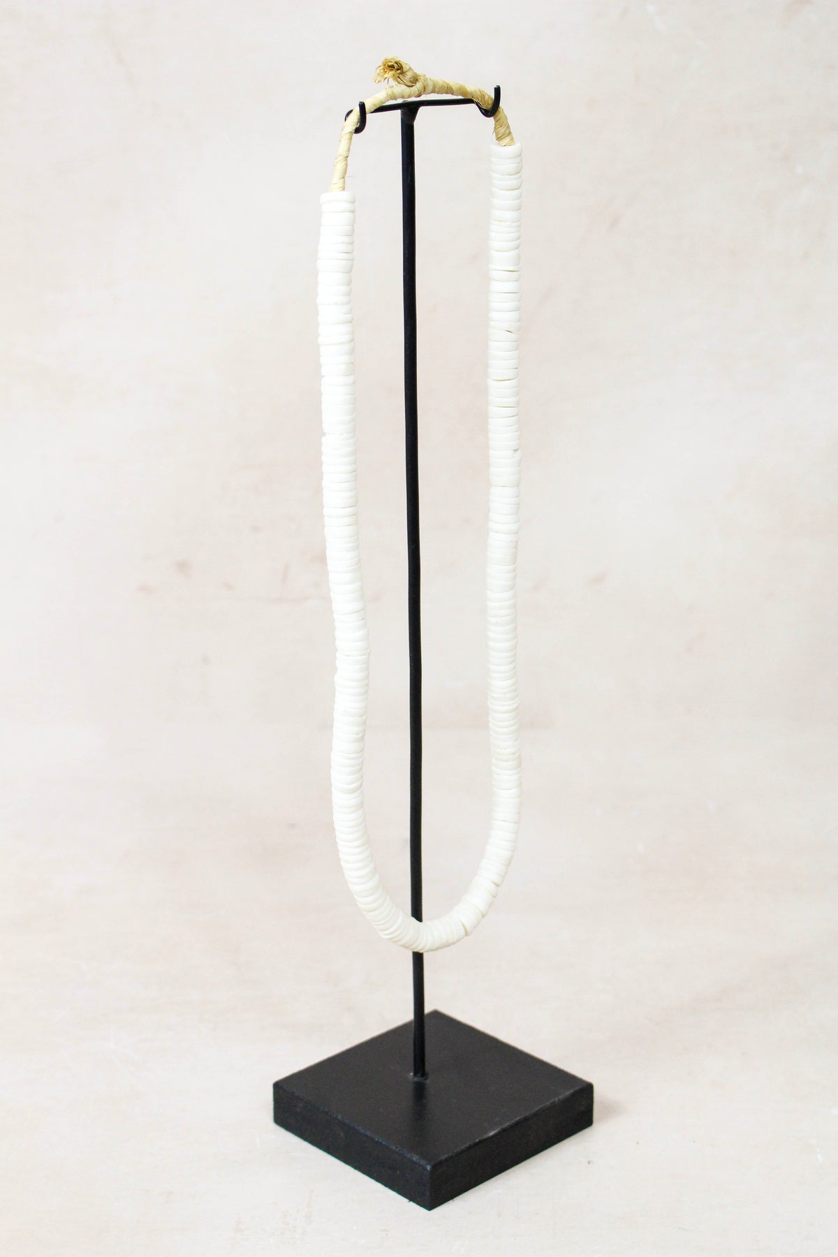 Handcrafted Ostrich Eggshell Heishi Necklace - 217.1