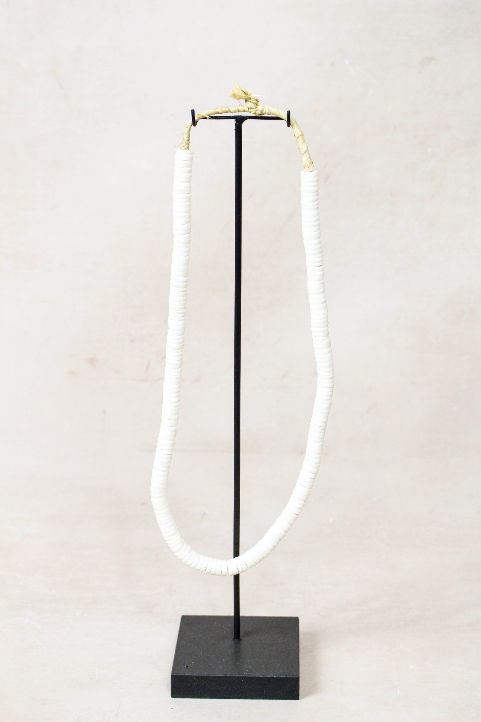 Handcrafted Ostrich Eggshell Heishi Necklace - 217.2
