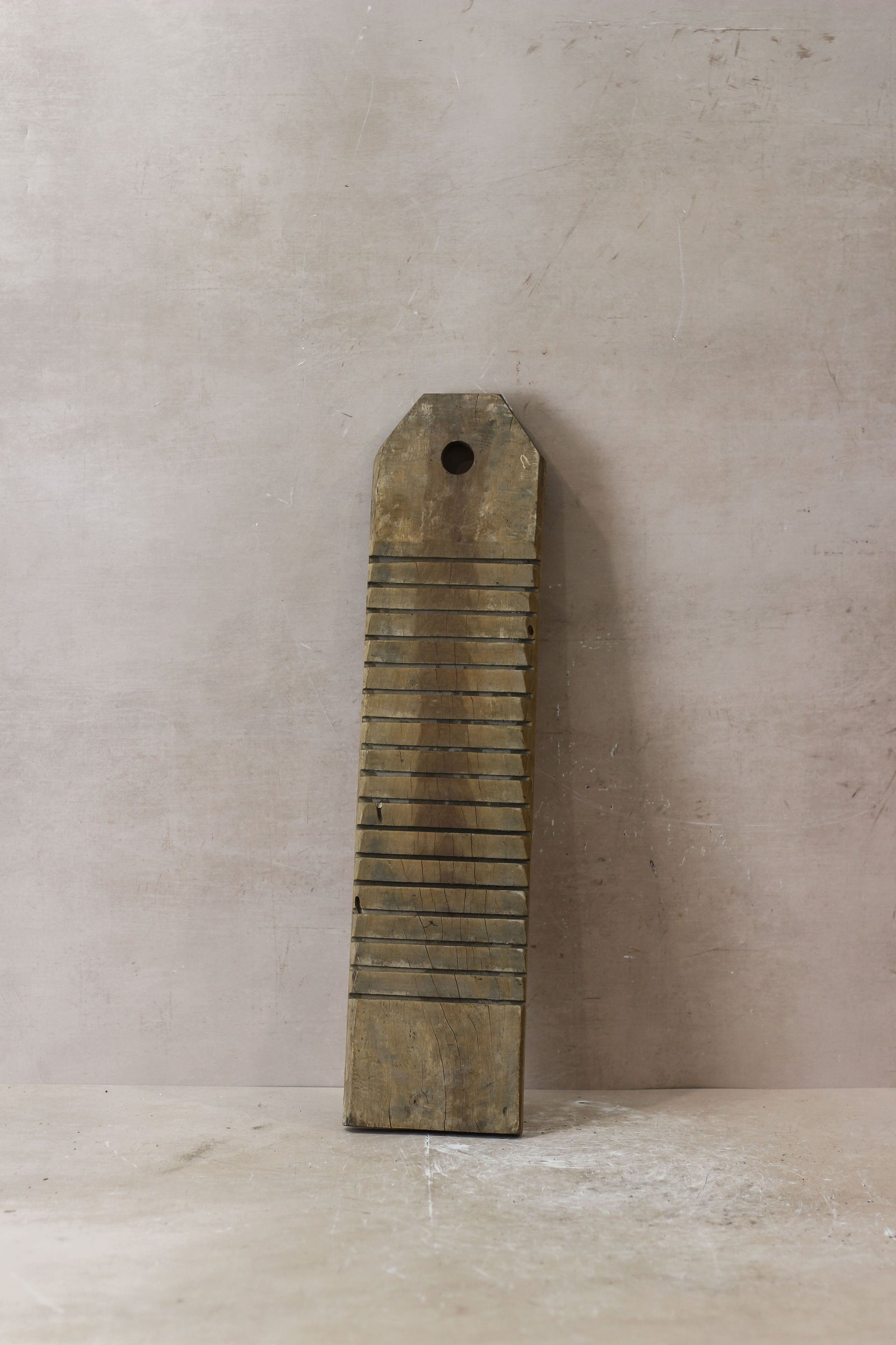 Vintage Elm Wooden Washboard - no 6