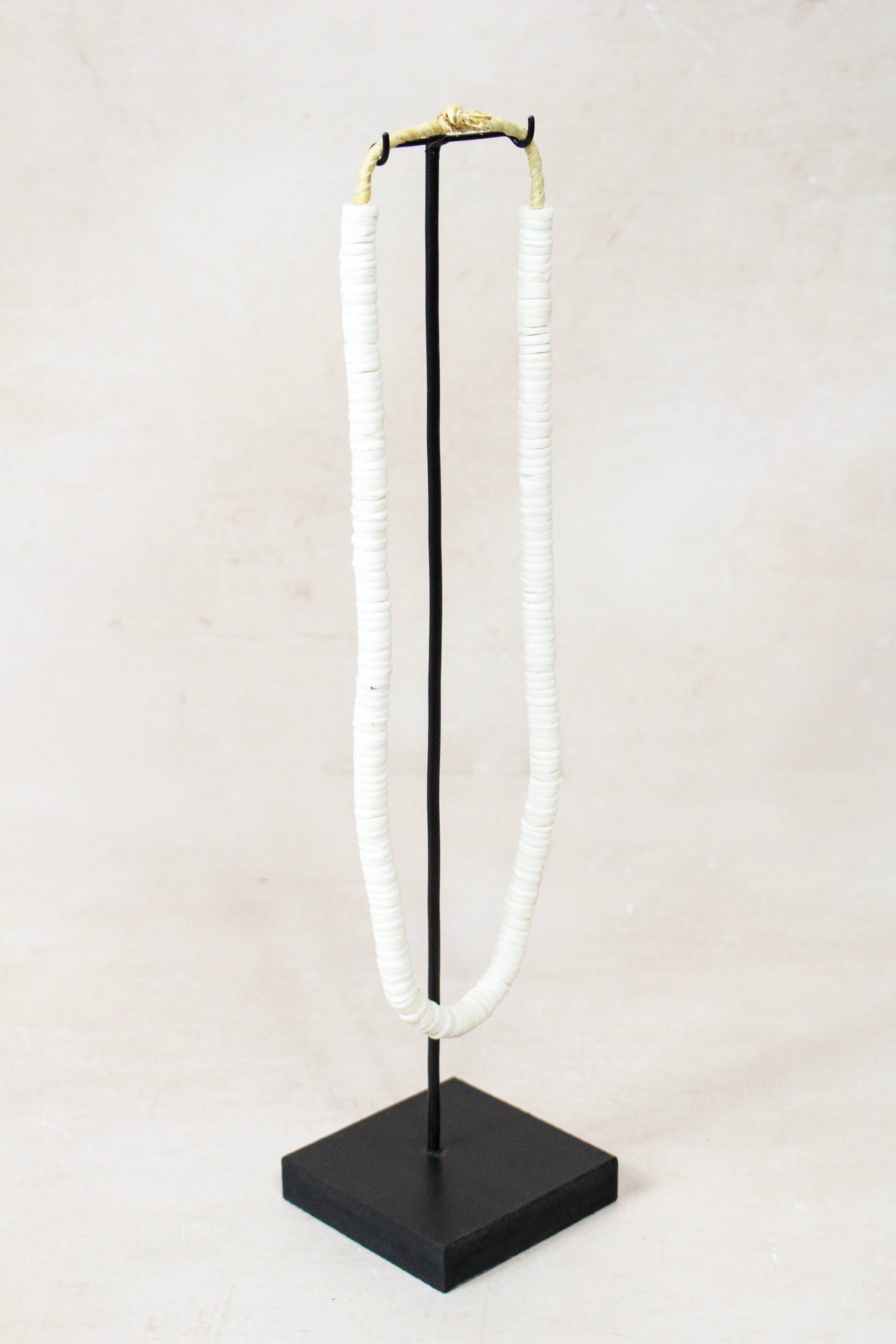 Handcrafted Ostrich Eggshell Heishi Necklace - 217.4