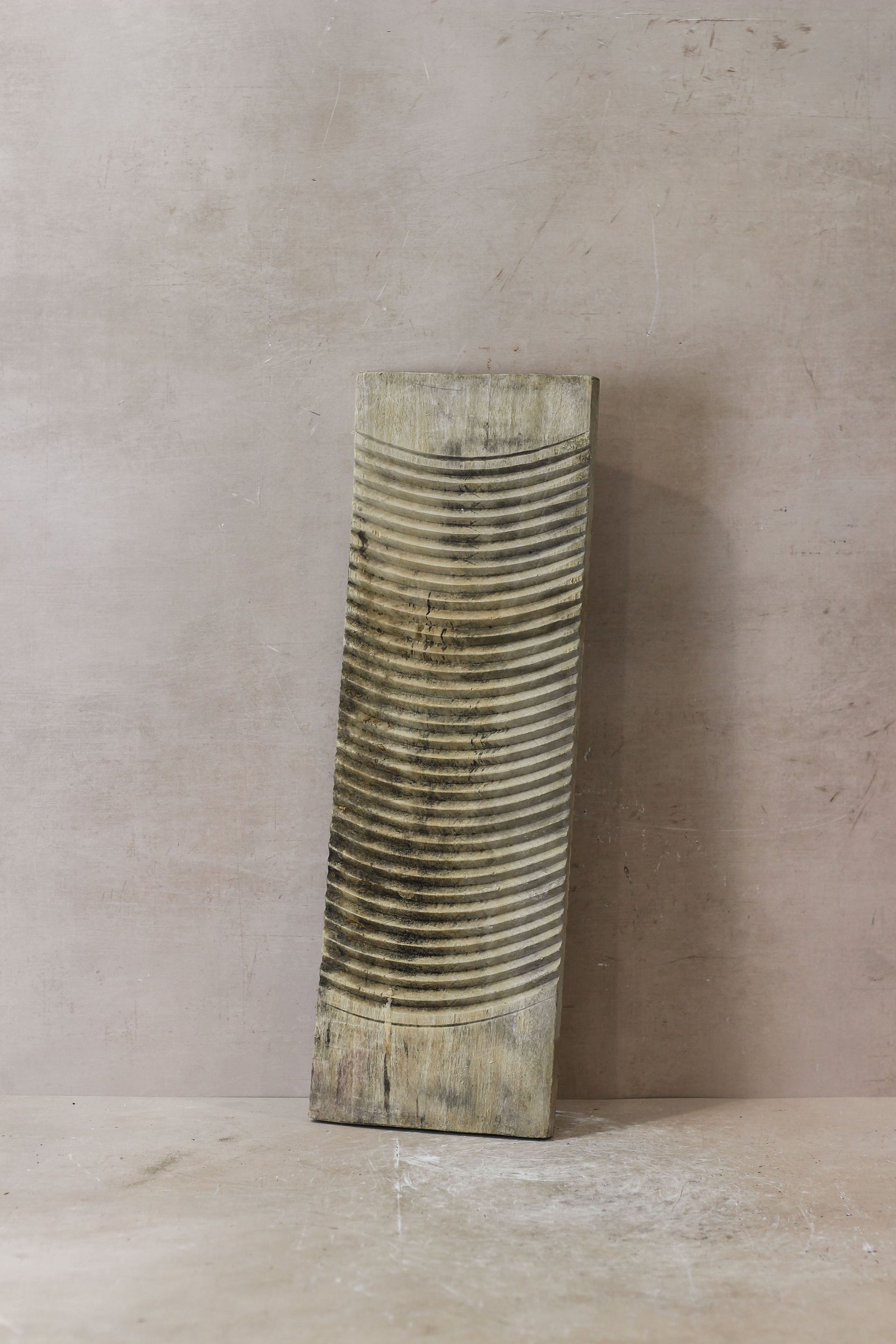 Vintage Elm Wooden Washboard - no 8