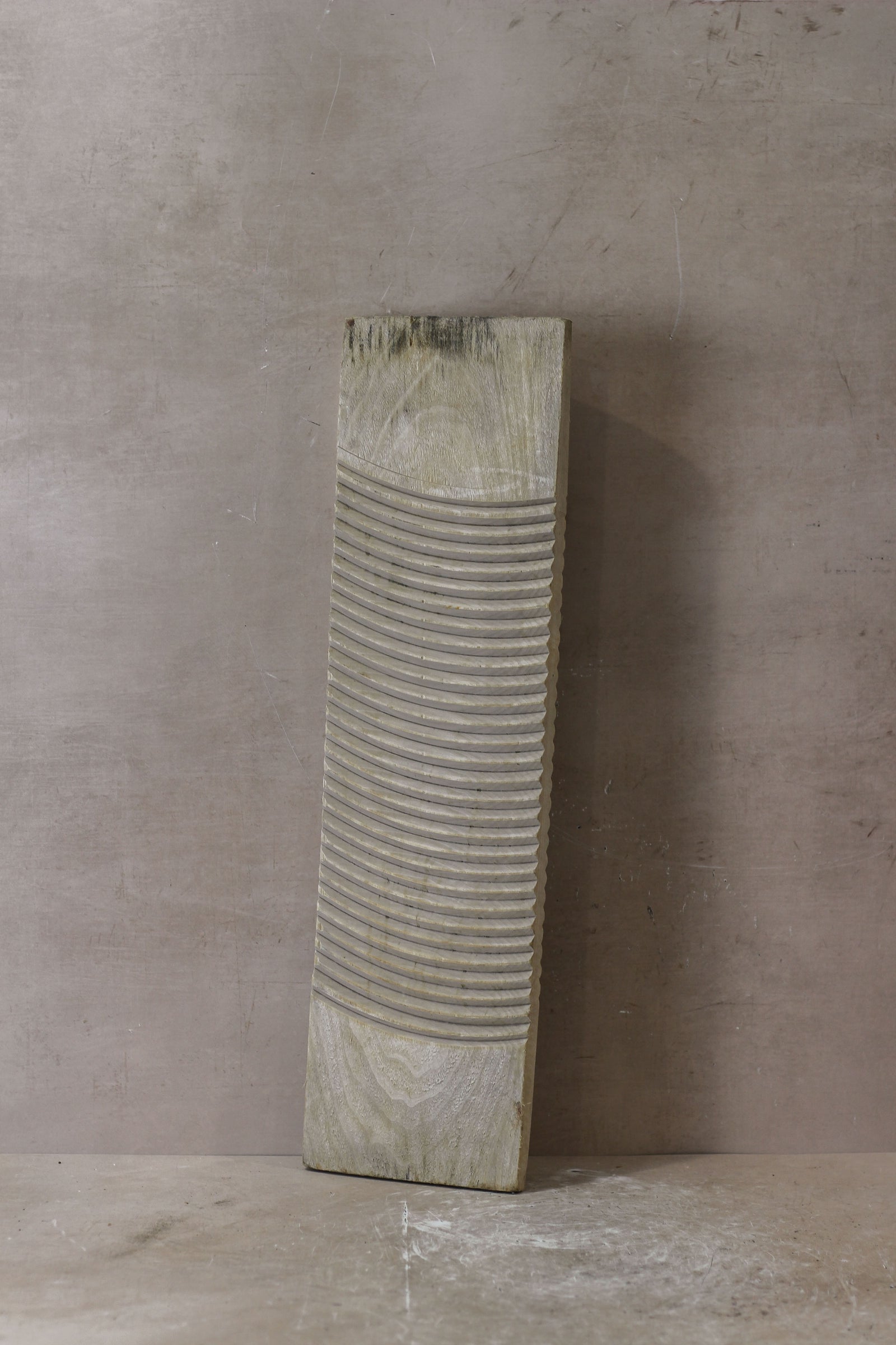 Vintage Elm Wooden Washboard - no 9