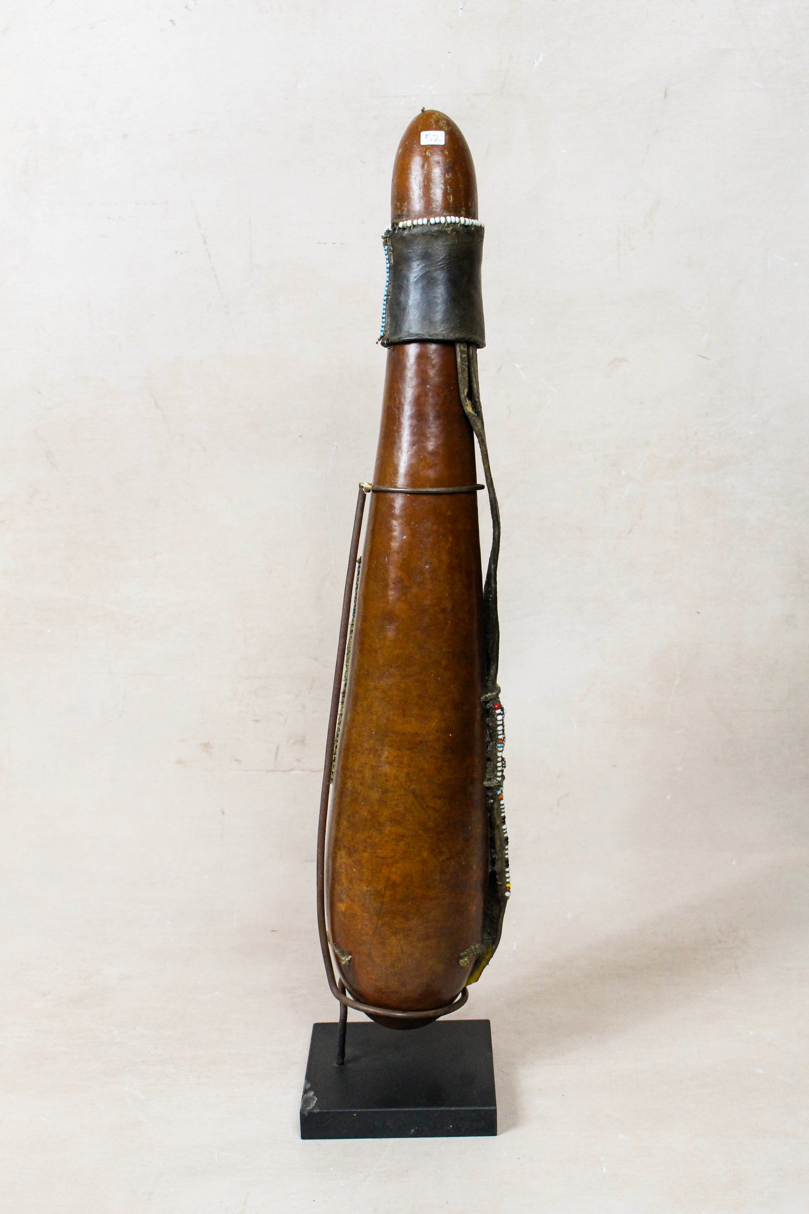 Vintage Beaded Maasai Calabash - Kenya - 52.2