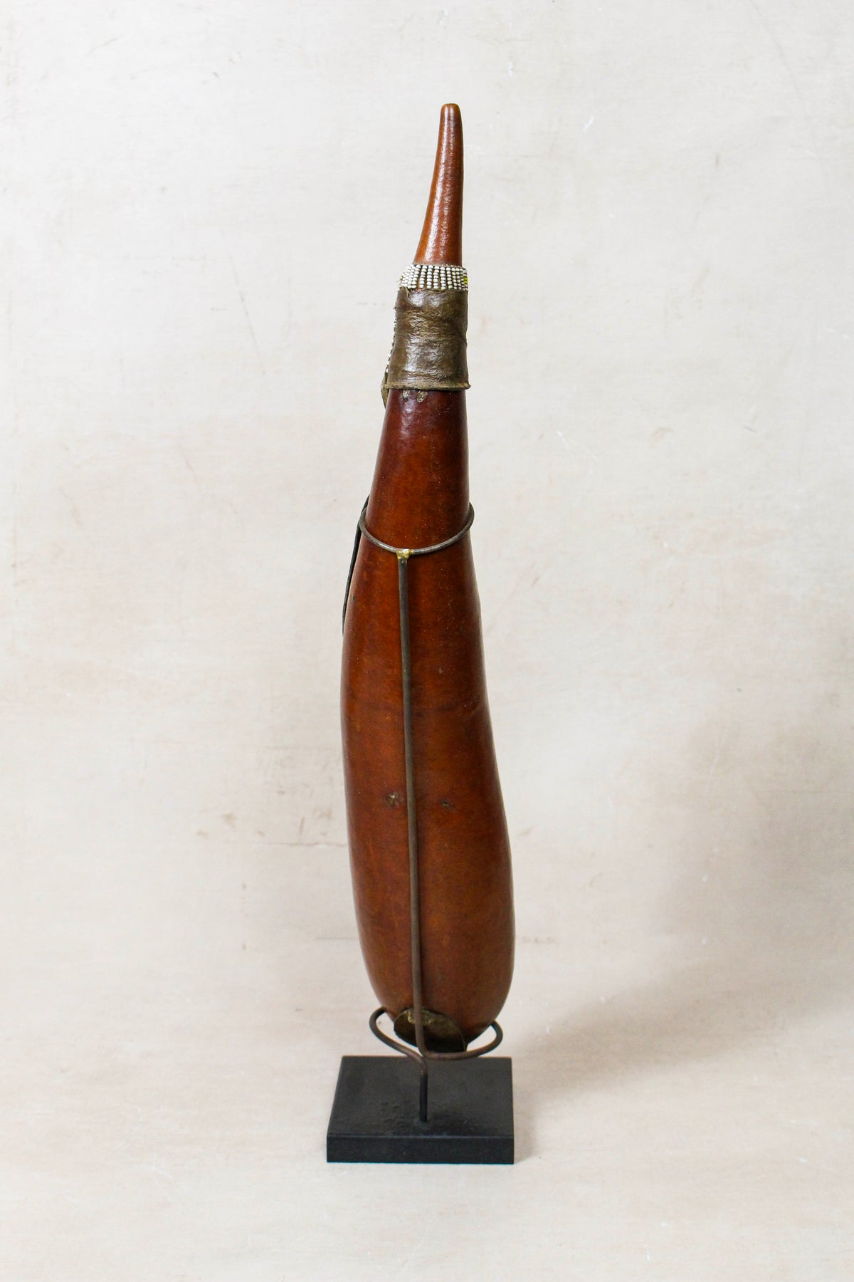 Vintage Beaded Maasai Calabash - Kenya - 52.3