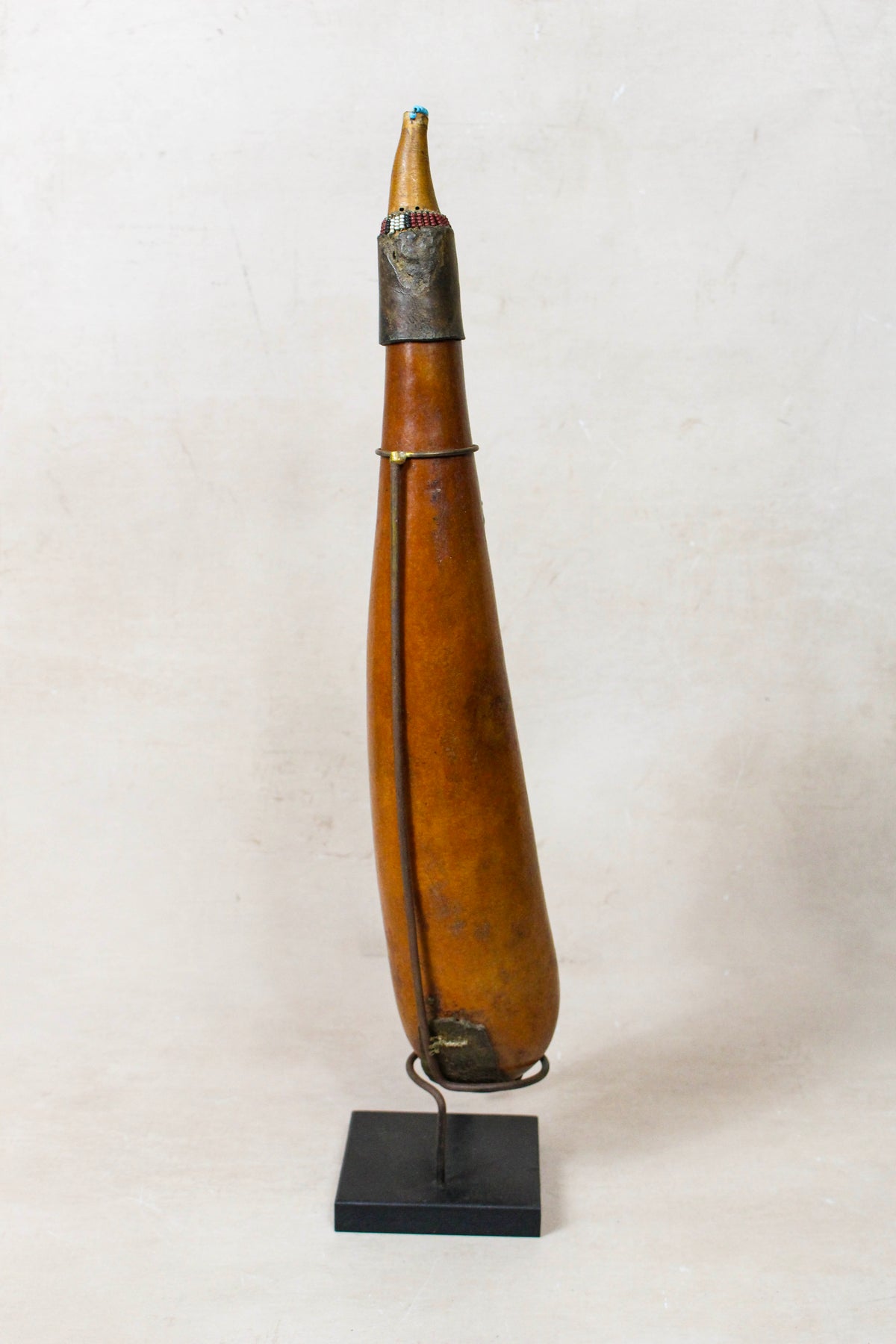 Vintage Beaded Maasai Calabash - Kenya - 52.4