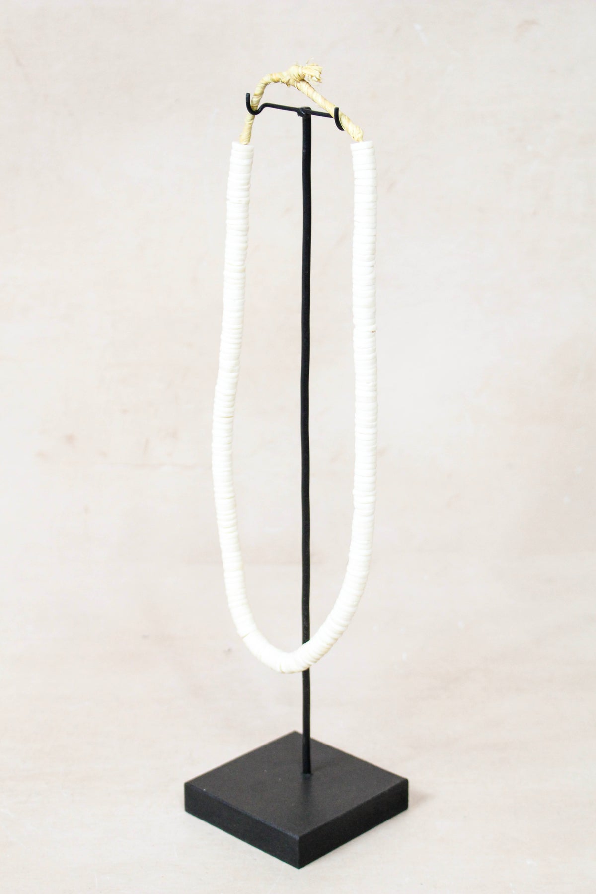 Handcrafted Ostrich Eggshell Heishi Necklace - 217.6