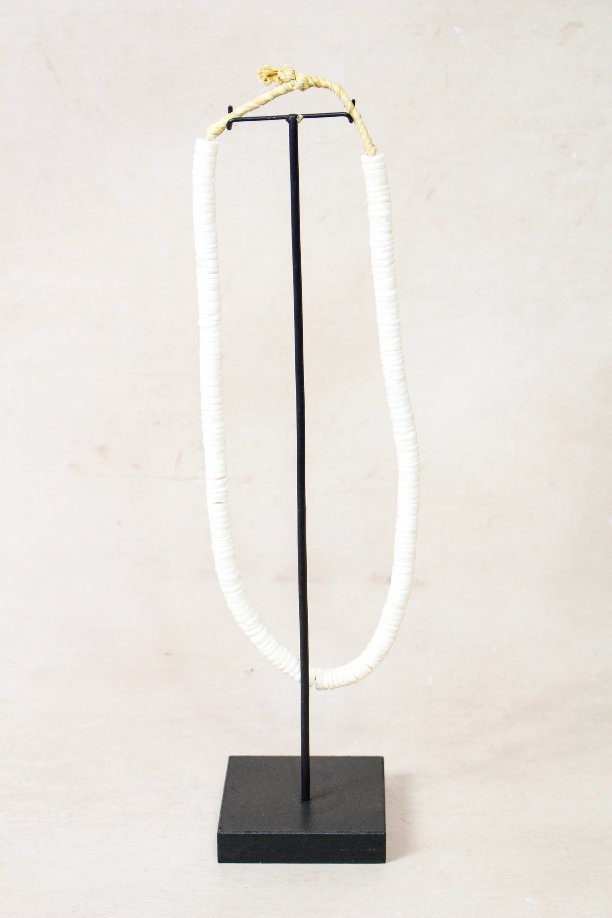 Handcrafted Ostrich Eggshell Heishi Necklace - 217.6