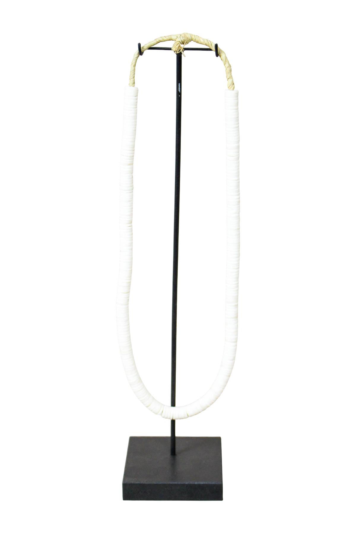 Handcrafted Ostrich Eggshell Heishi Necklace - 217.7