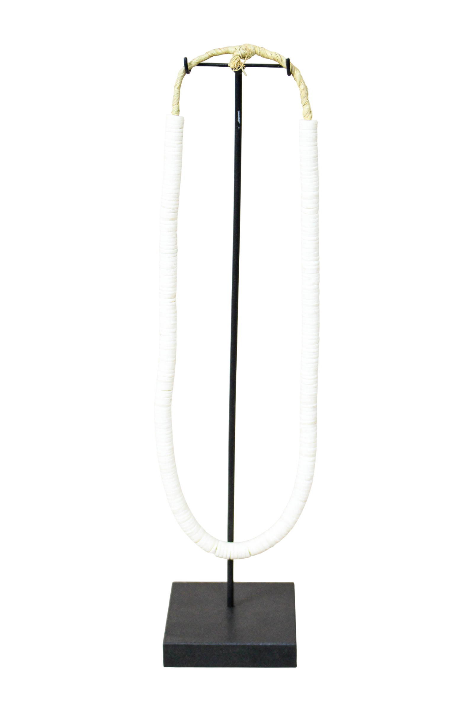 Handcrafted Ostrich Eggshell Heishi Necklace - 217.7