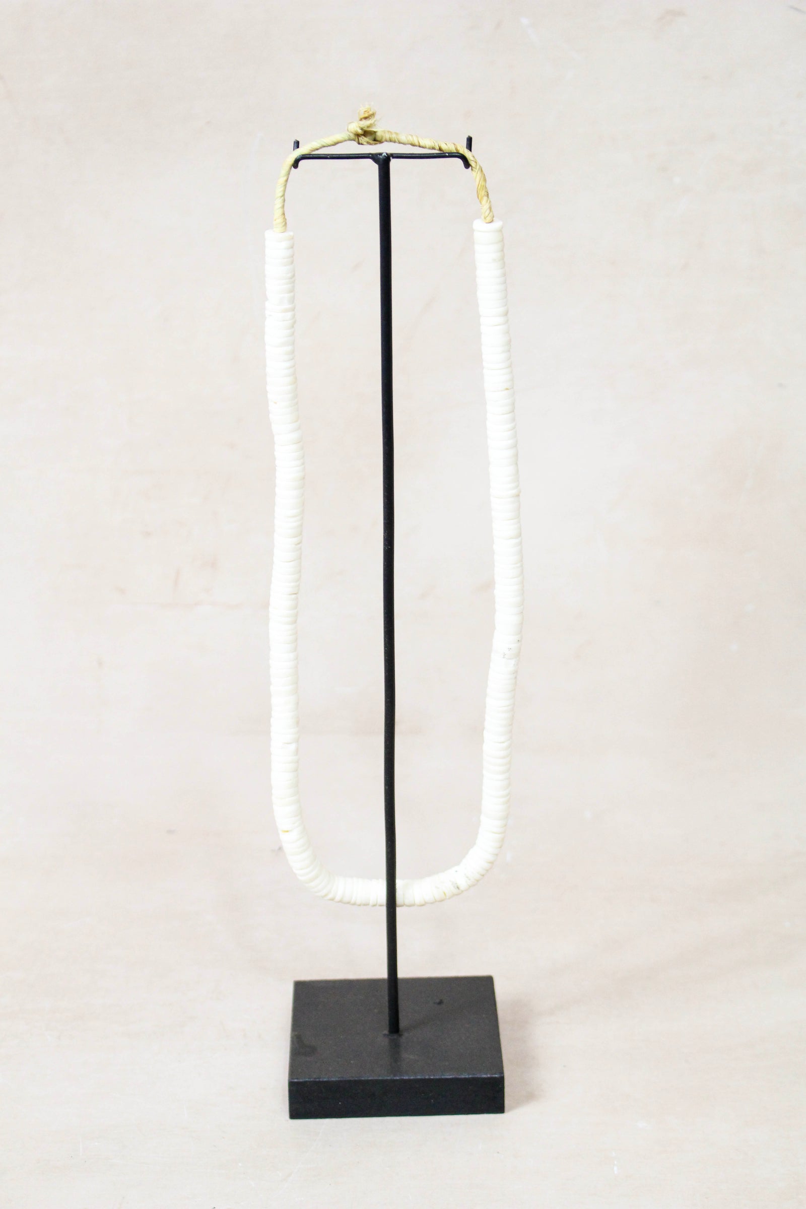 Handcrafted Ostrich Eggshell Heishi Necklace - 217.8