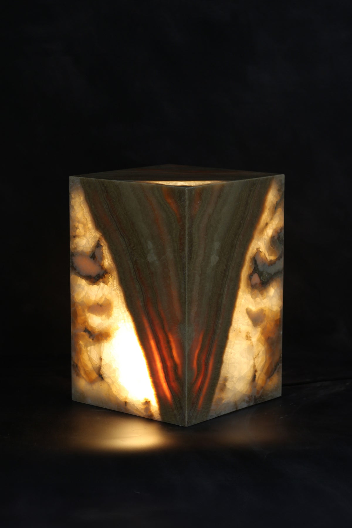 Onyx Side Table Pedestal - No 2