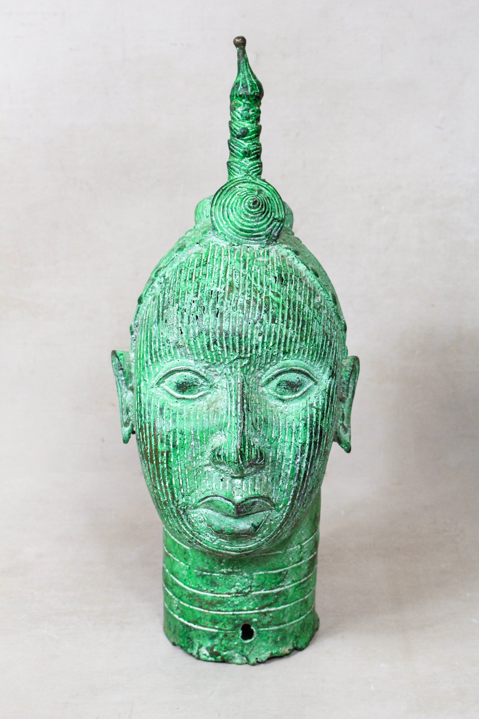 Benin Bronze Ife Head - Large - 8.1