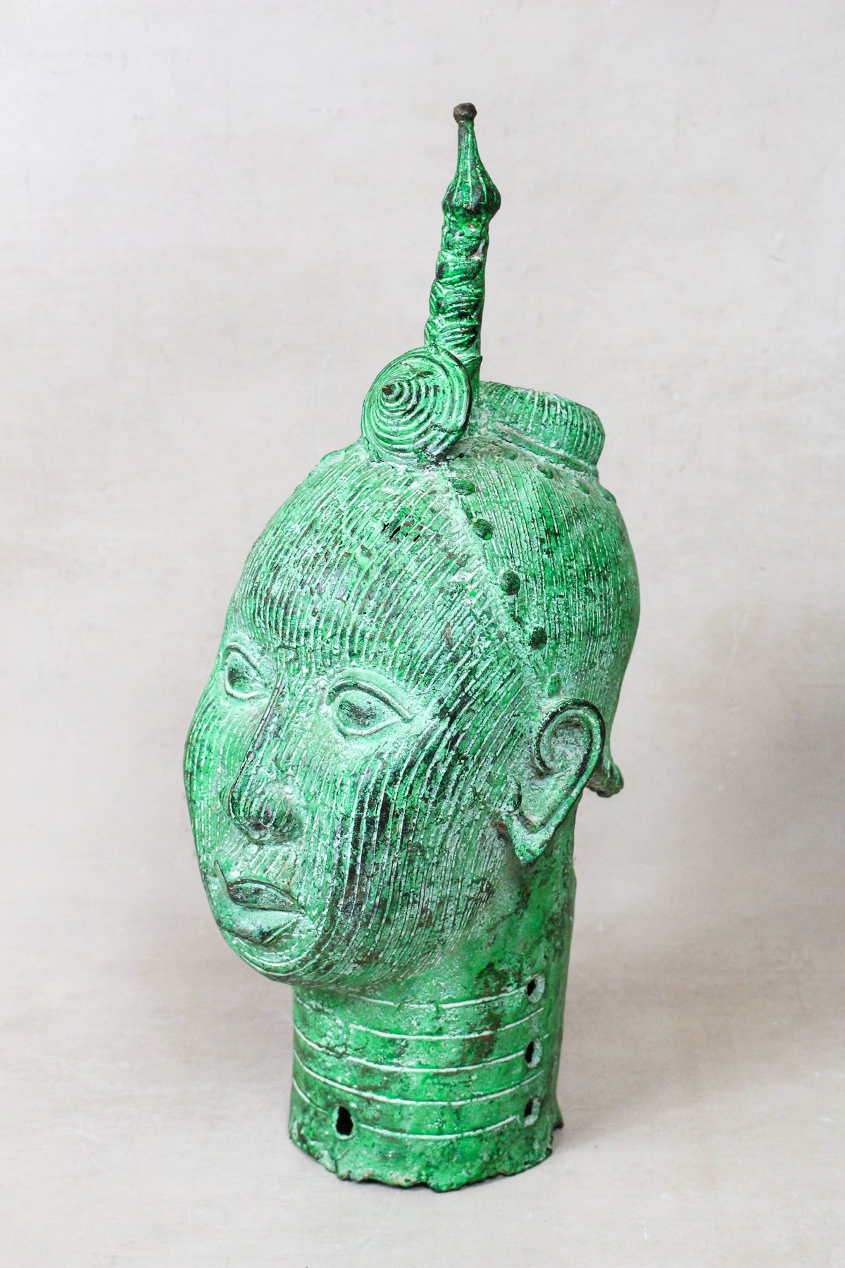 Benin Bronze Ife Head - Large - 8.1