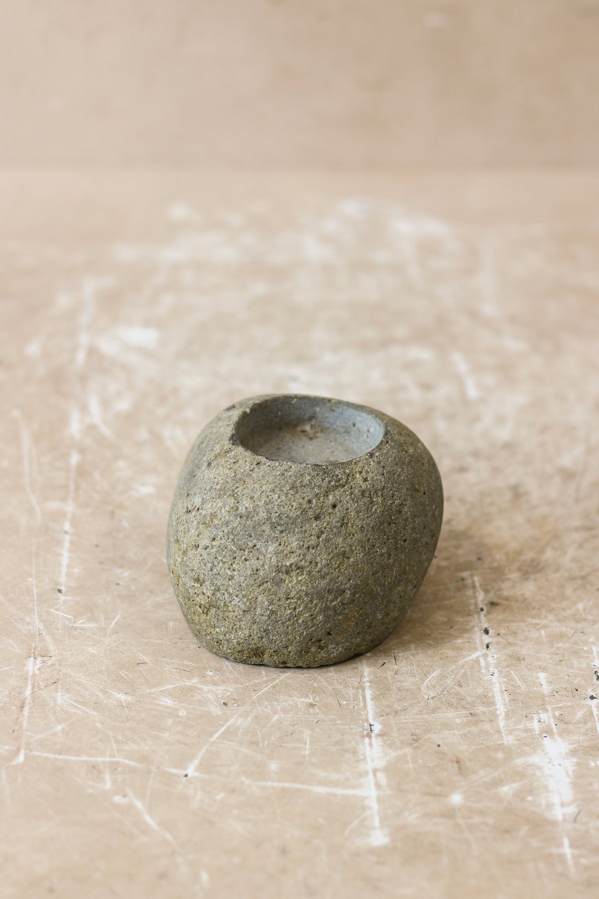 River Stone Candle Holder - 62B.3