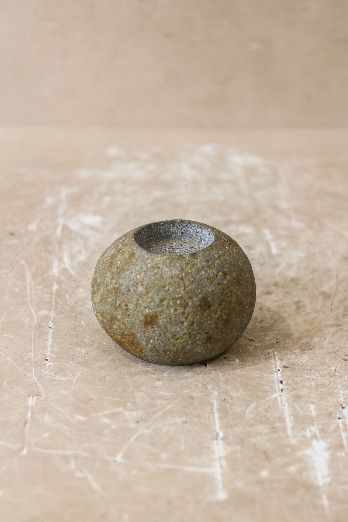 River Stone Candle Holder - 62B.6