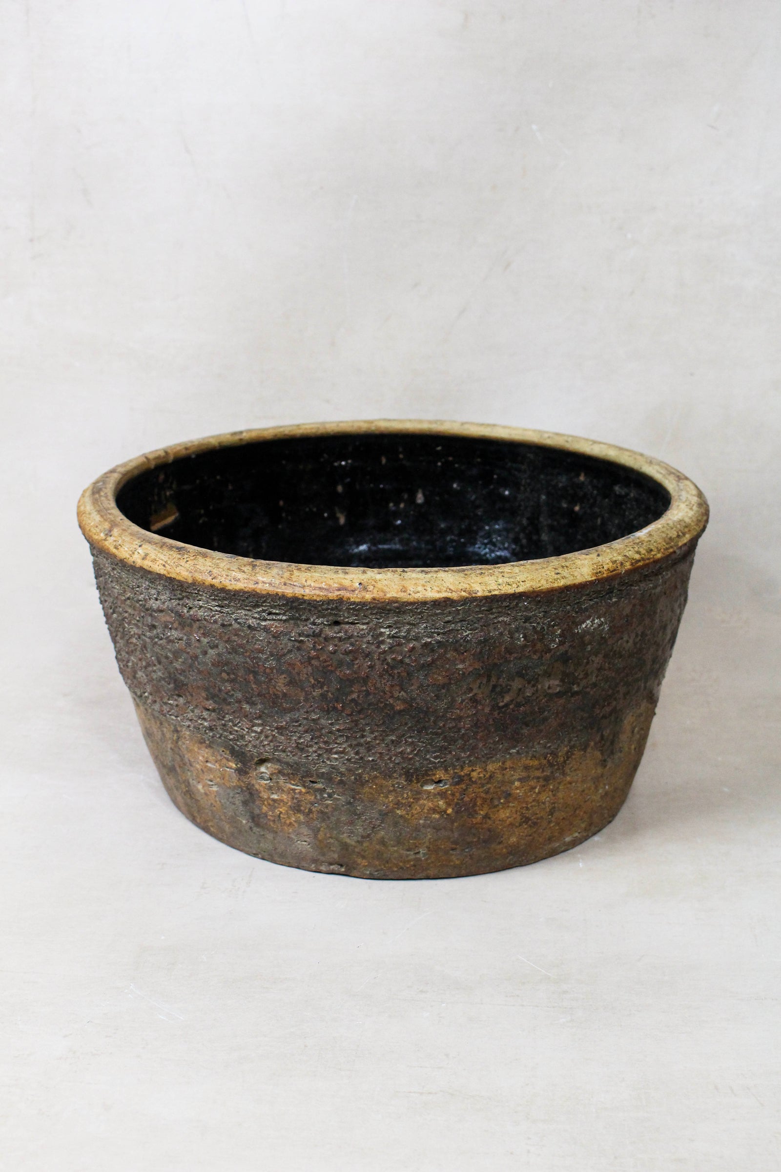 Wabi Sabi Antique Dark Glazed Terracotta Bowl Small- 188.3