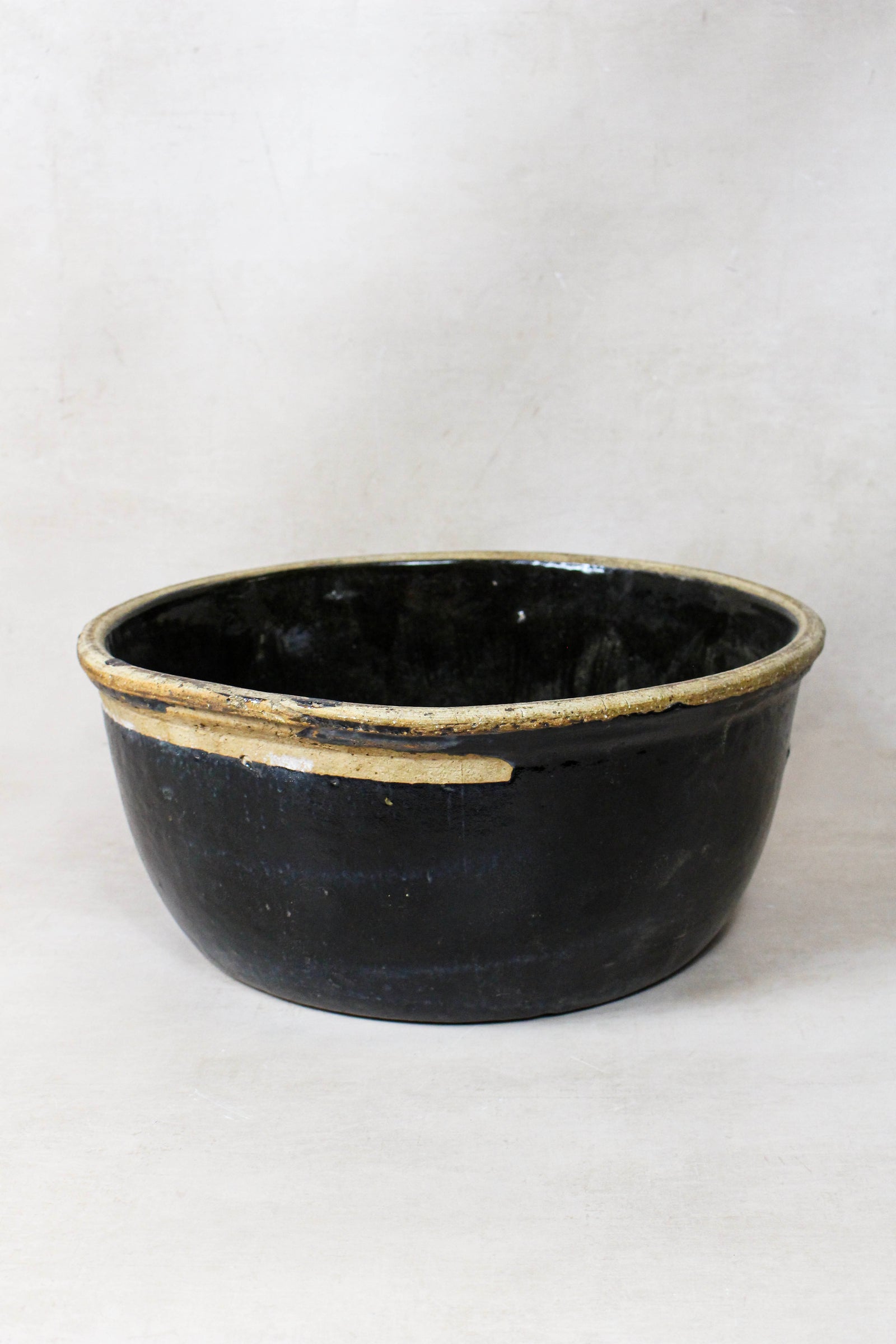 Wabi Sabi Antique Dark Glazed Terracotta Bowl Small- 188.4