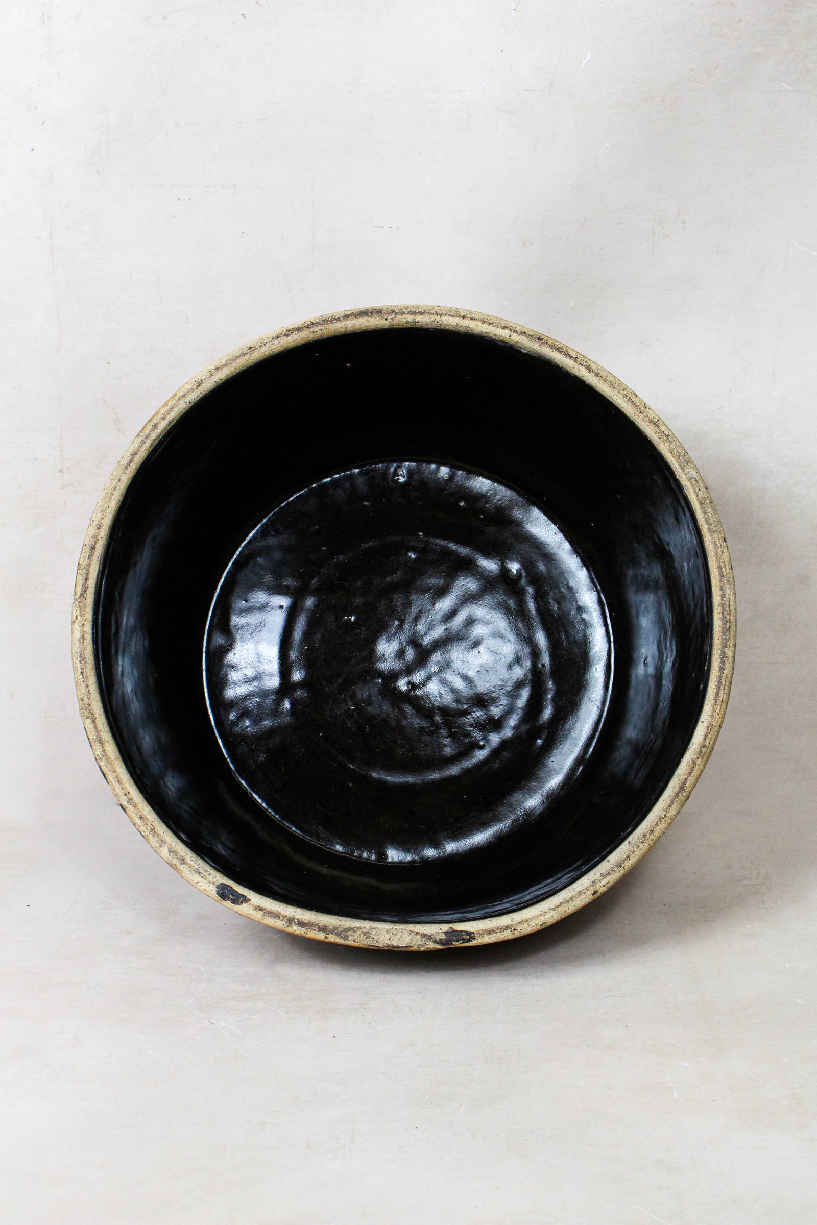 Wabi Sabi Antique Dark Glazed Terracotta Bowl Small- 188.4