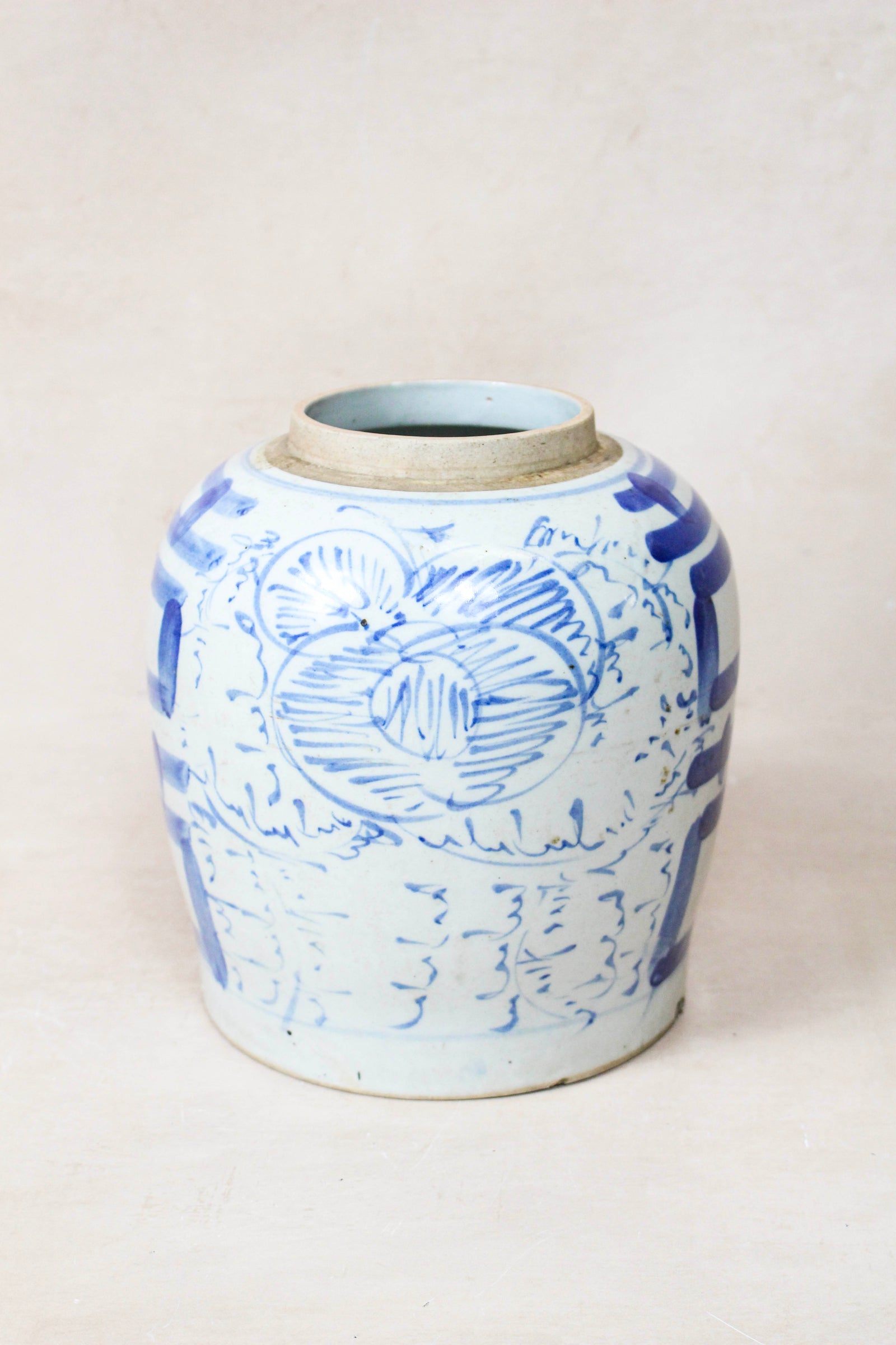 Old Blue & White Porcelain Jar - 162.1