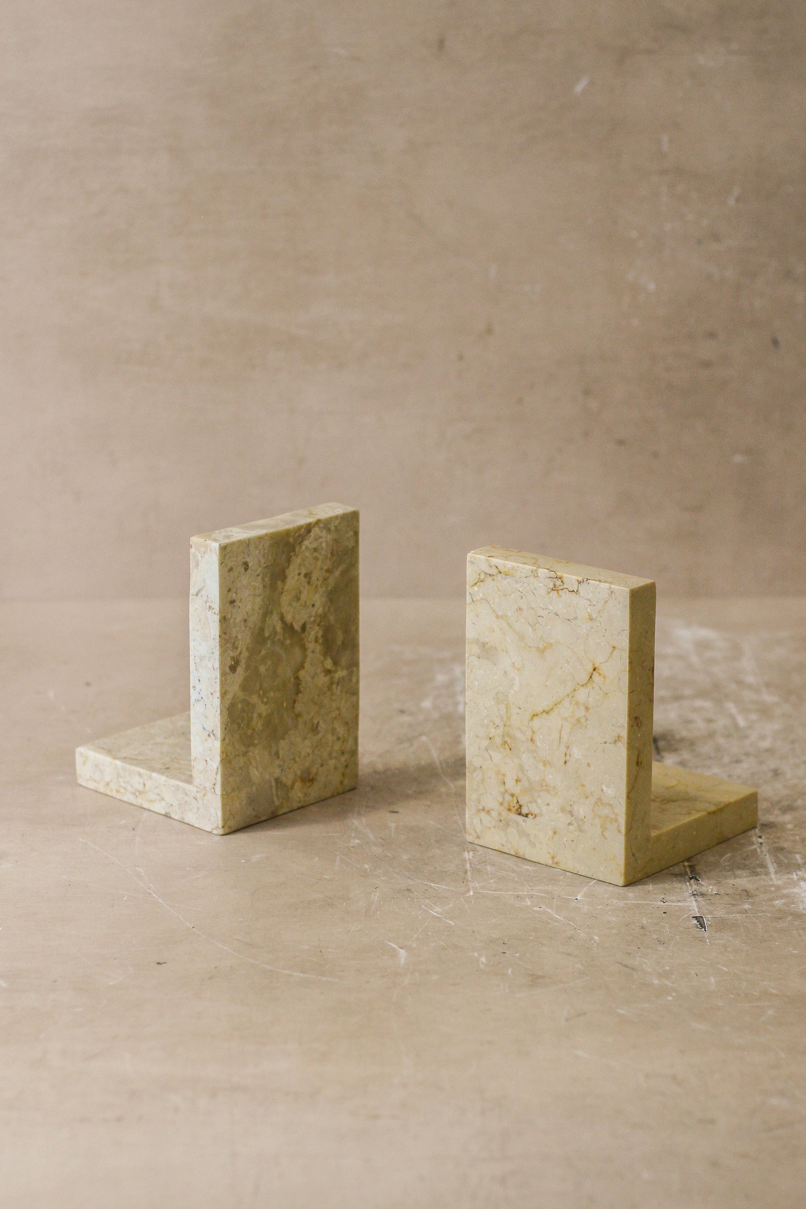 Marble Square Bookends