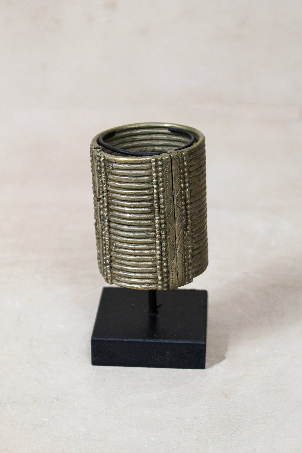 Antique Ethiopian Cast Silver-Toned Bracelet (Dure) - 58.1