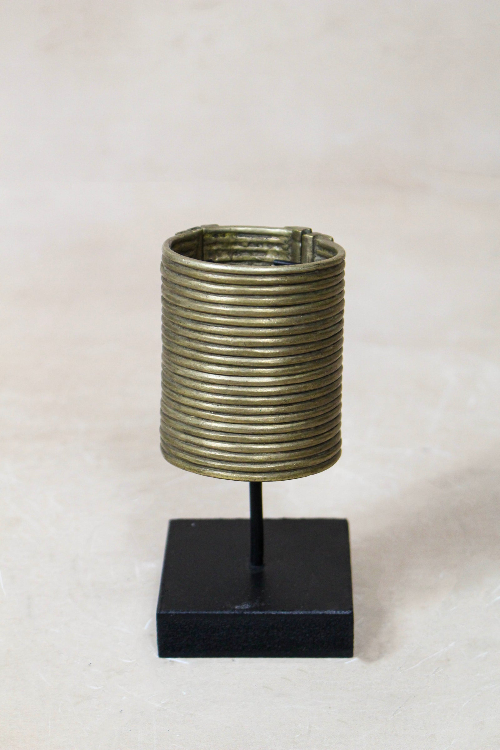 Antique Ethiopian Cast Silver-Toned Bracelet (Dure) - 58.2