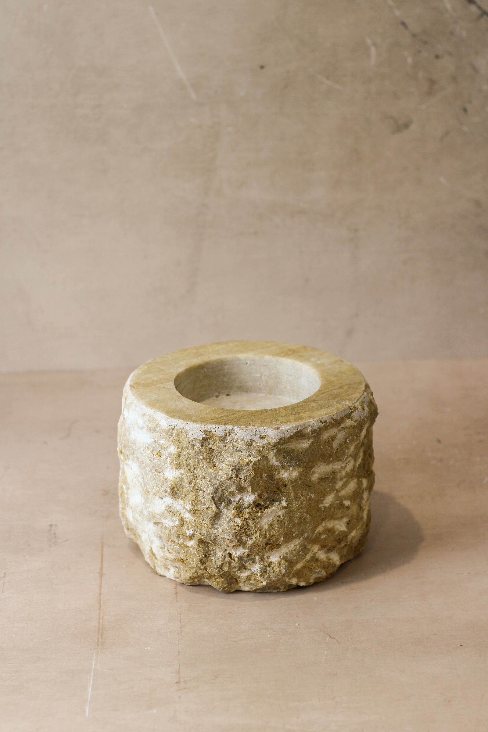 Rough Cut Onyx Candleholder XL 14.6