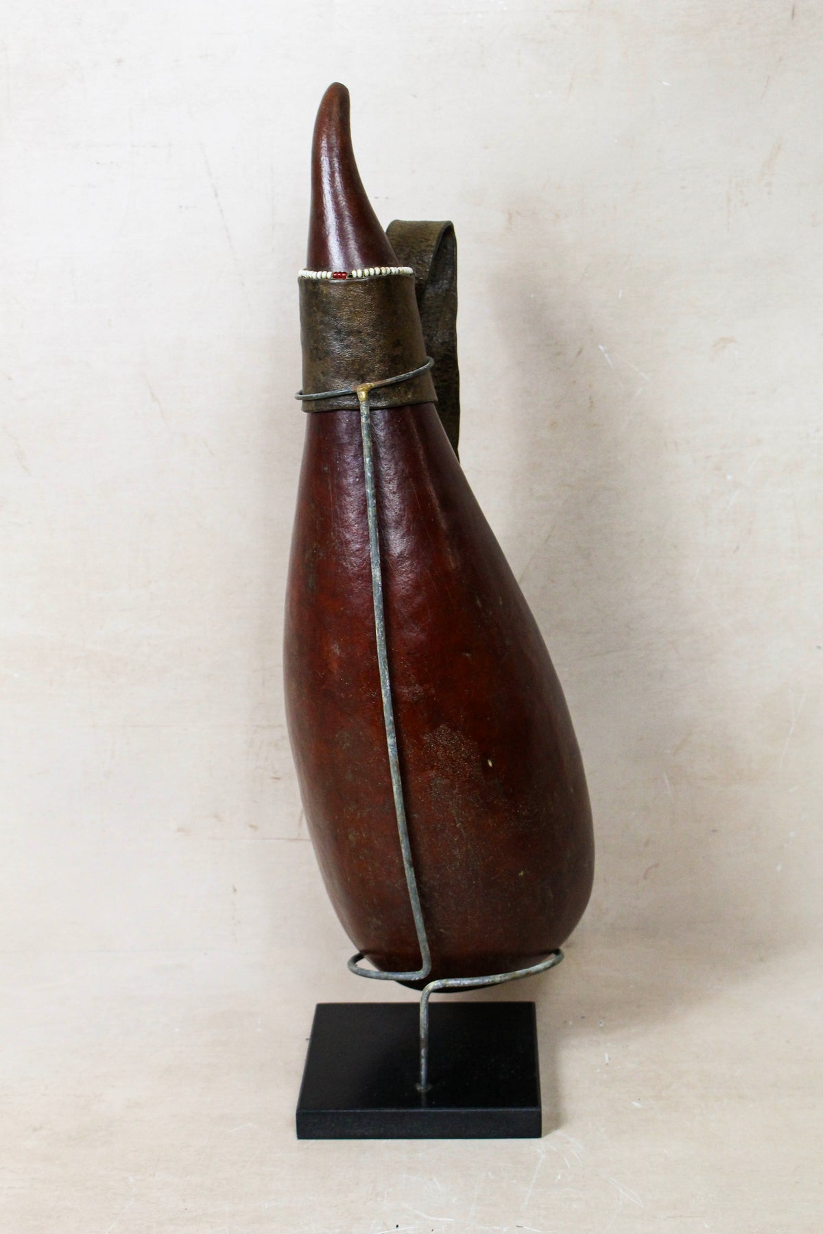 Vintage Beaded Maasai Calabash - Kenya - 52.6